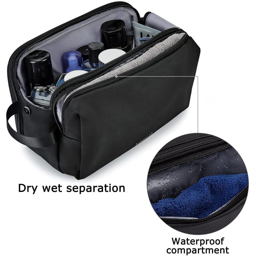 Large Capacity Multi Compartment Travel Toiletry Bag for Business Trips