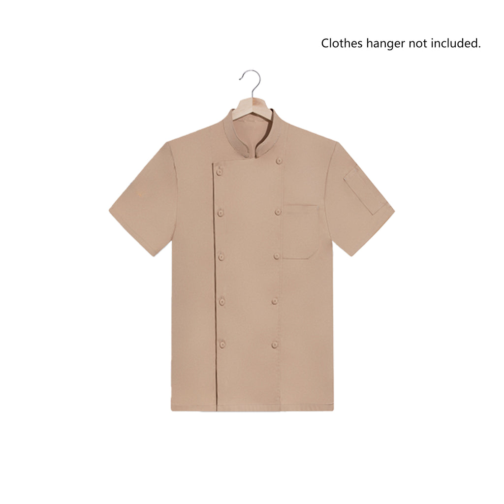 Unisex Chef Coat Short Sleeve For Restaurant
