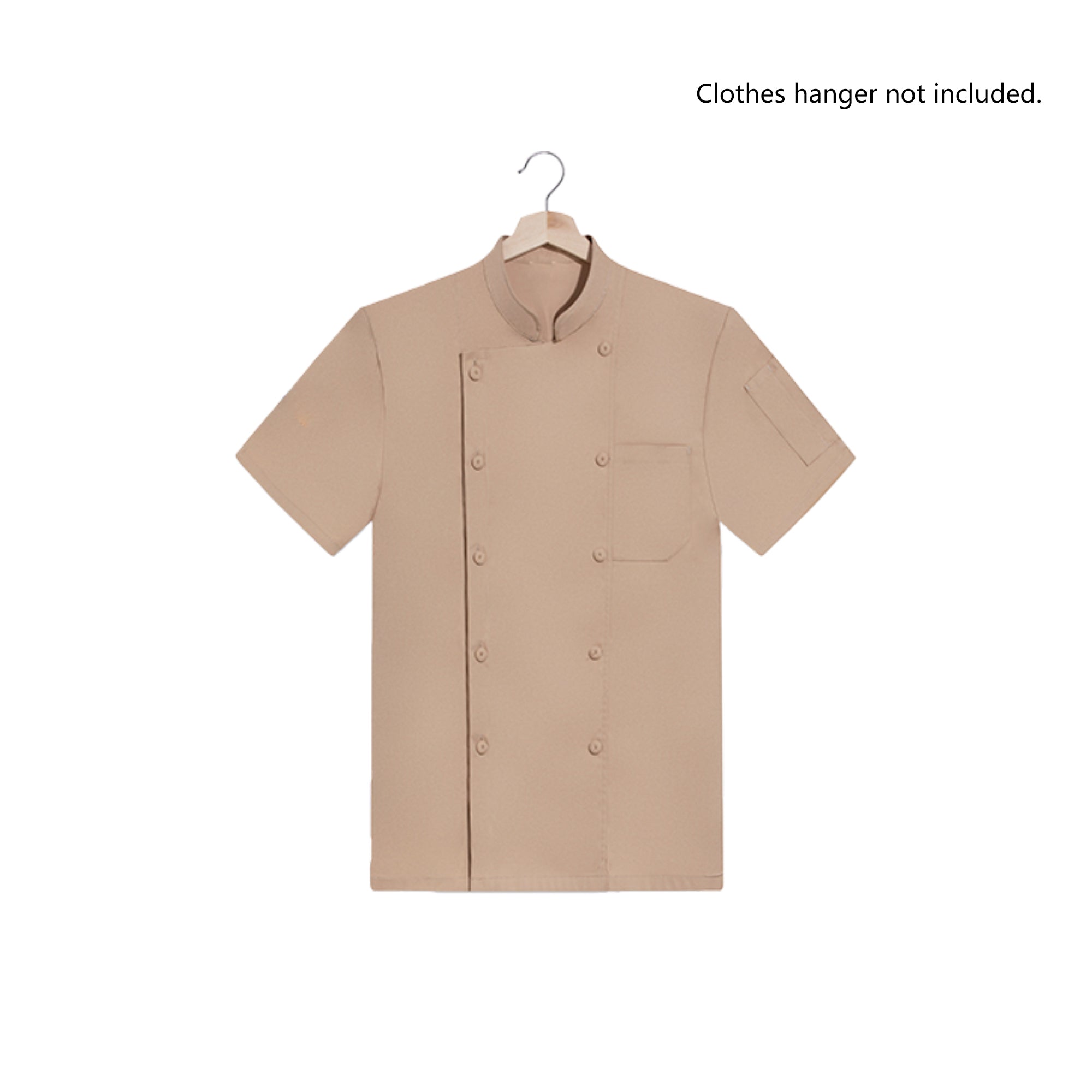 Unisex Chef Coat Short Sleeve For Restaurant