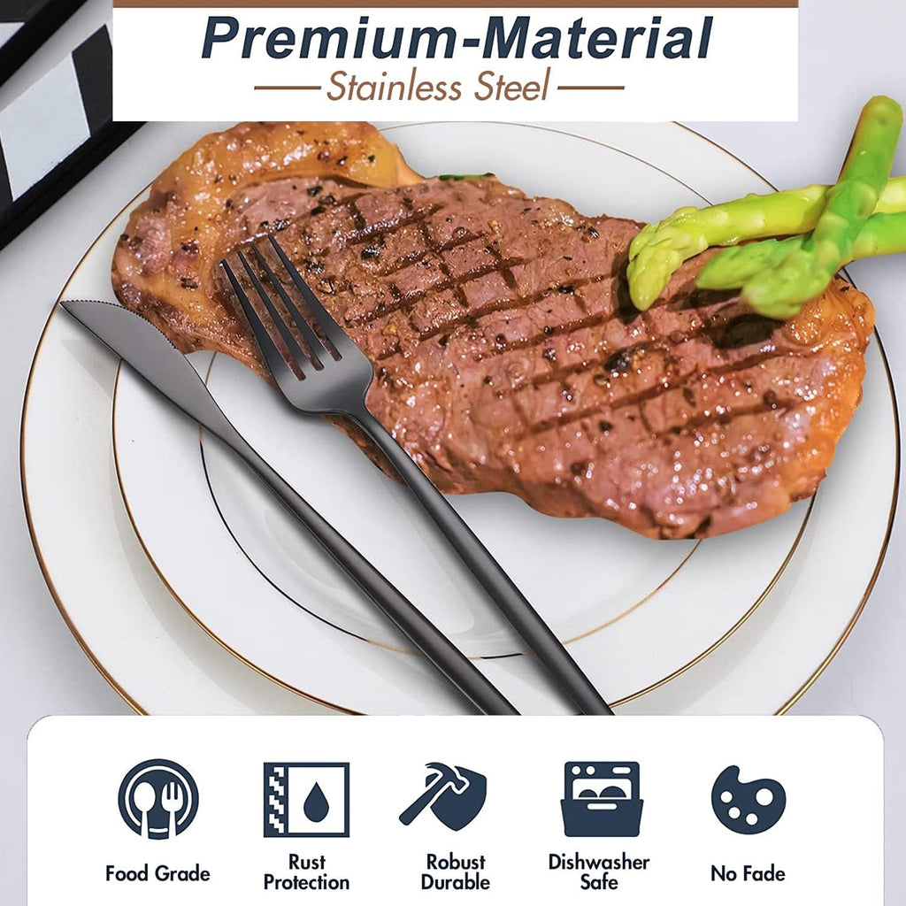 Stainless Steel Cutlery 24-Piece Set