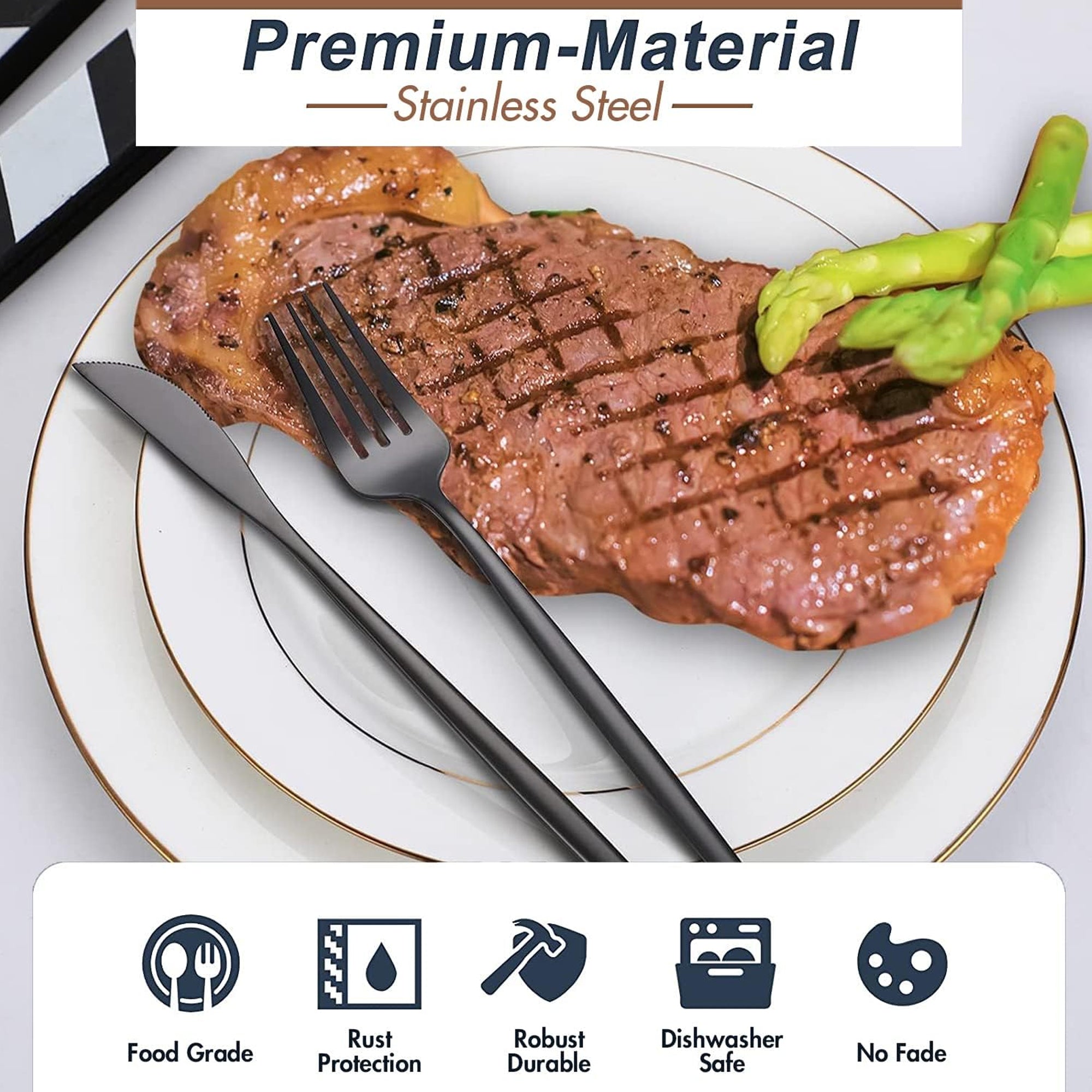 Stainless Steel Cutlery 24-Piece Set