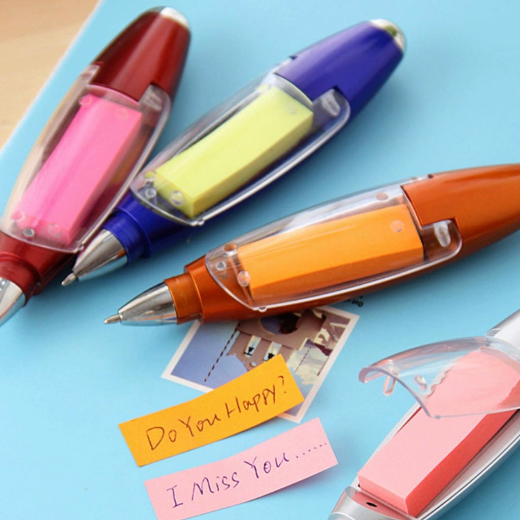 Multi-functional Color LED Light Lanyard Note Paper Pen