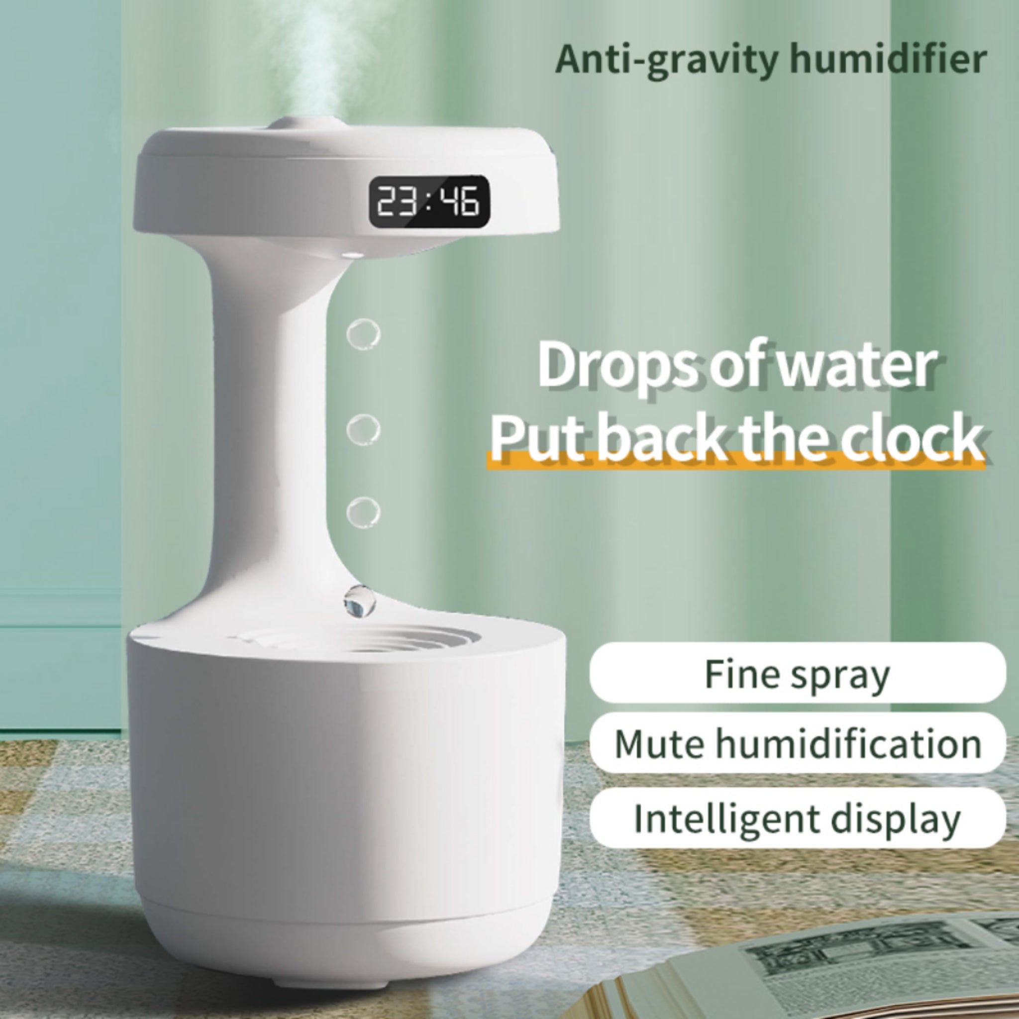 27Oz Reverse Flow Humidifier For Bedside Night Use