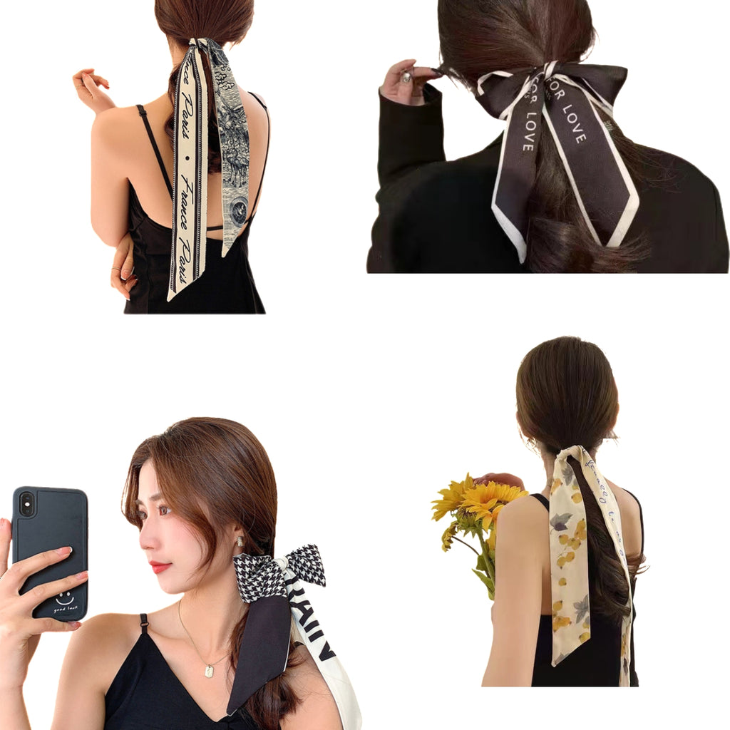Silk Scarf Hair - tie Decoration
