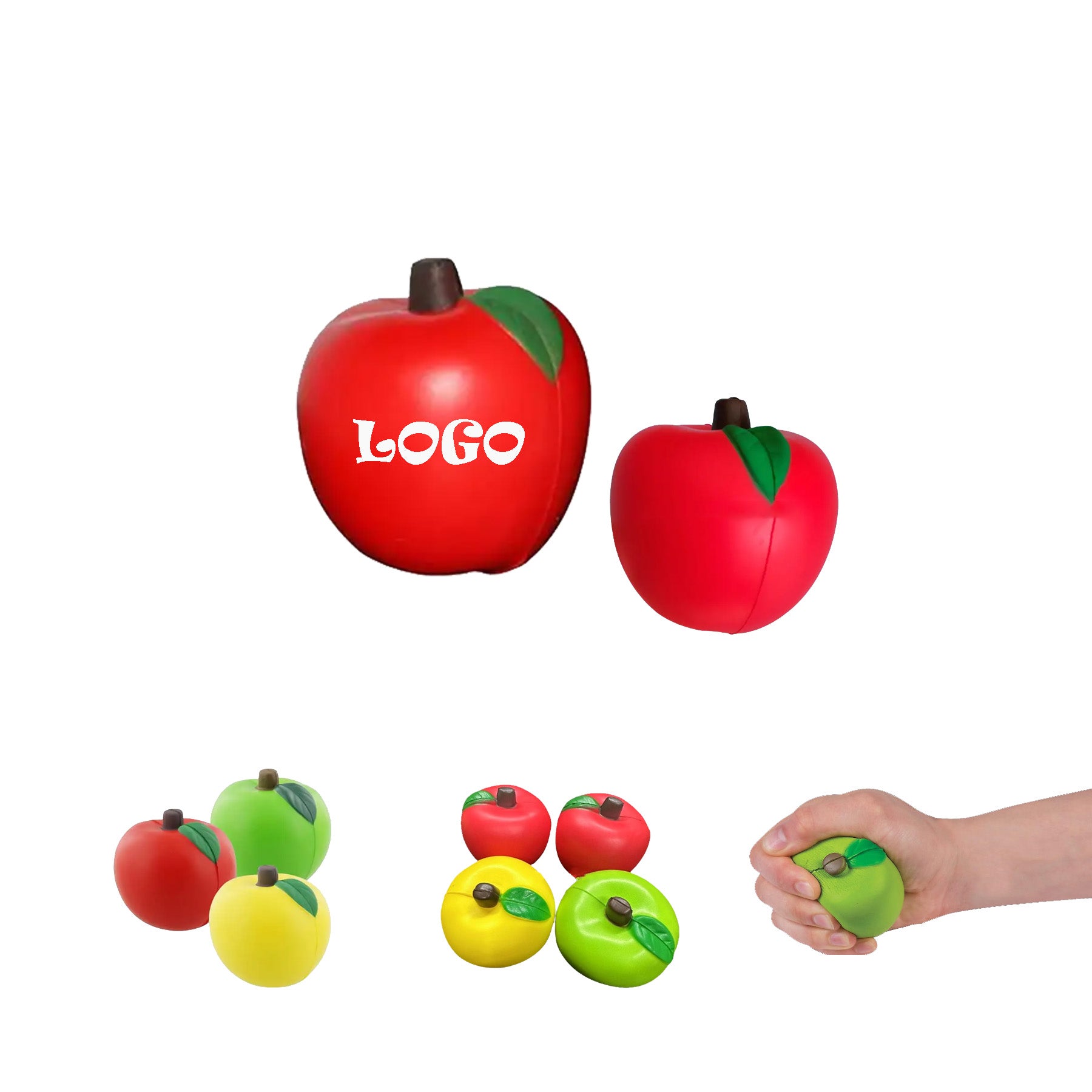 Apple Shape Stress Reliever Ball