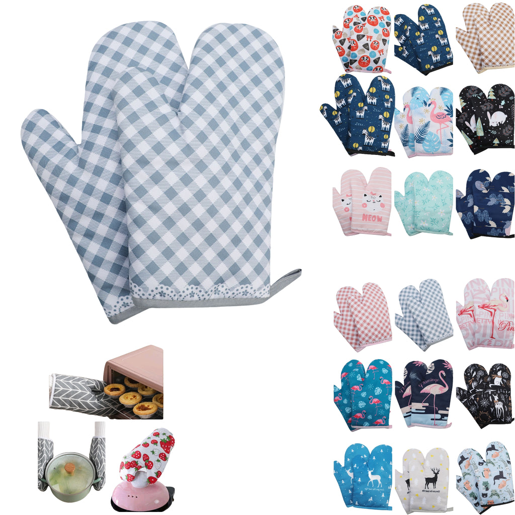 Nordic Scandi Oven Mitts Heat Resistant Thickened Baking