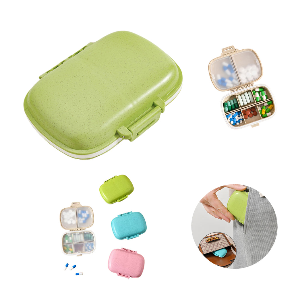 Portable 8-Grid Medicine Organizer -Dustproof