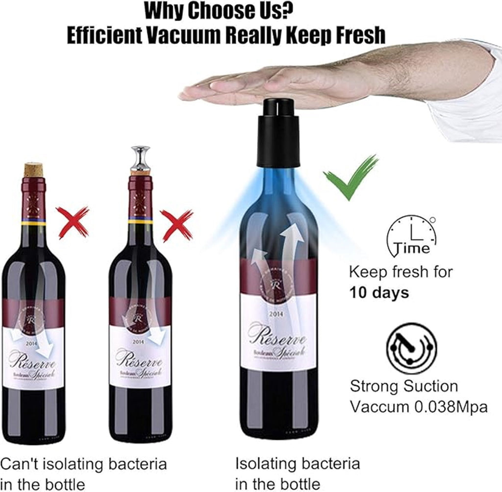 Press-Type Integrated Vacuum Wine Stopper