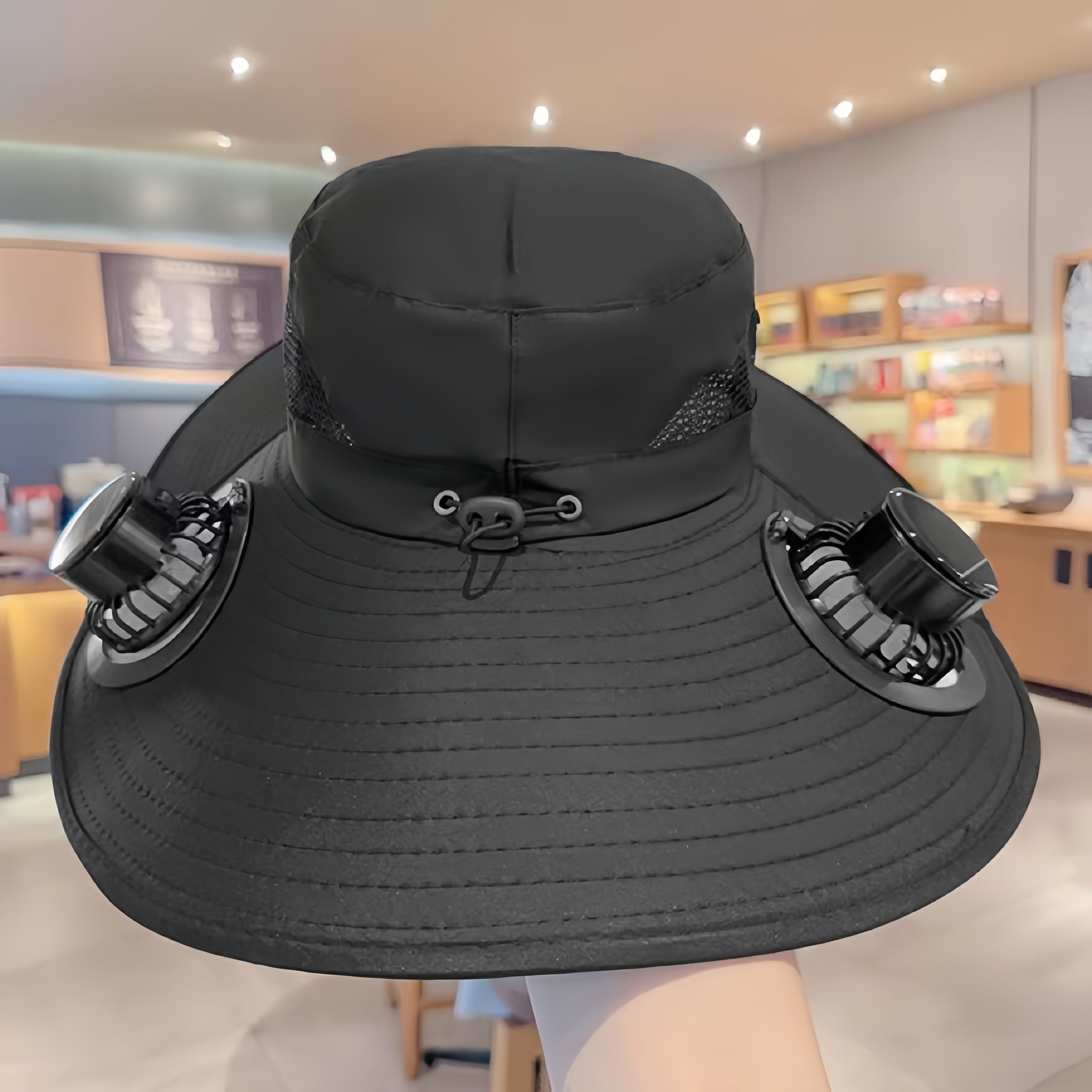 Solar-Powered Usb Charging Fan