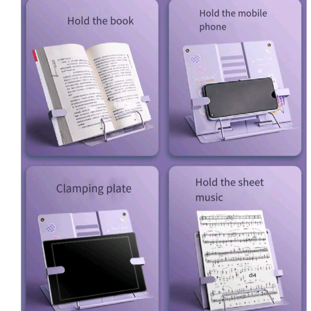 Heavy Metal Book Stand Adjustable Student Desk