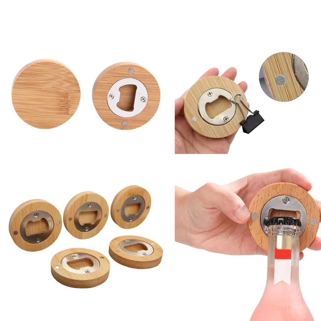 Wooden Popsicle-Shaped Bottle Opener
