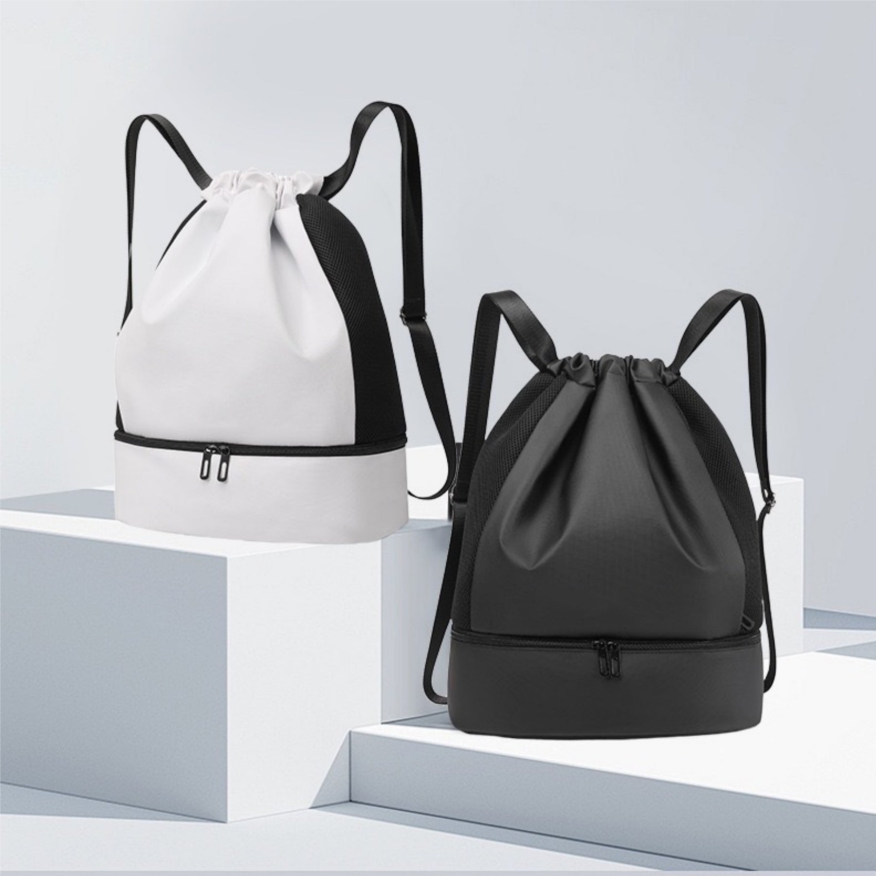 Stylish Minimalist Dry-Wet Separation Dual-Shoulder Backpack