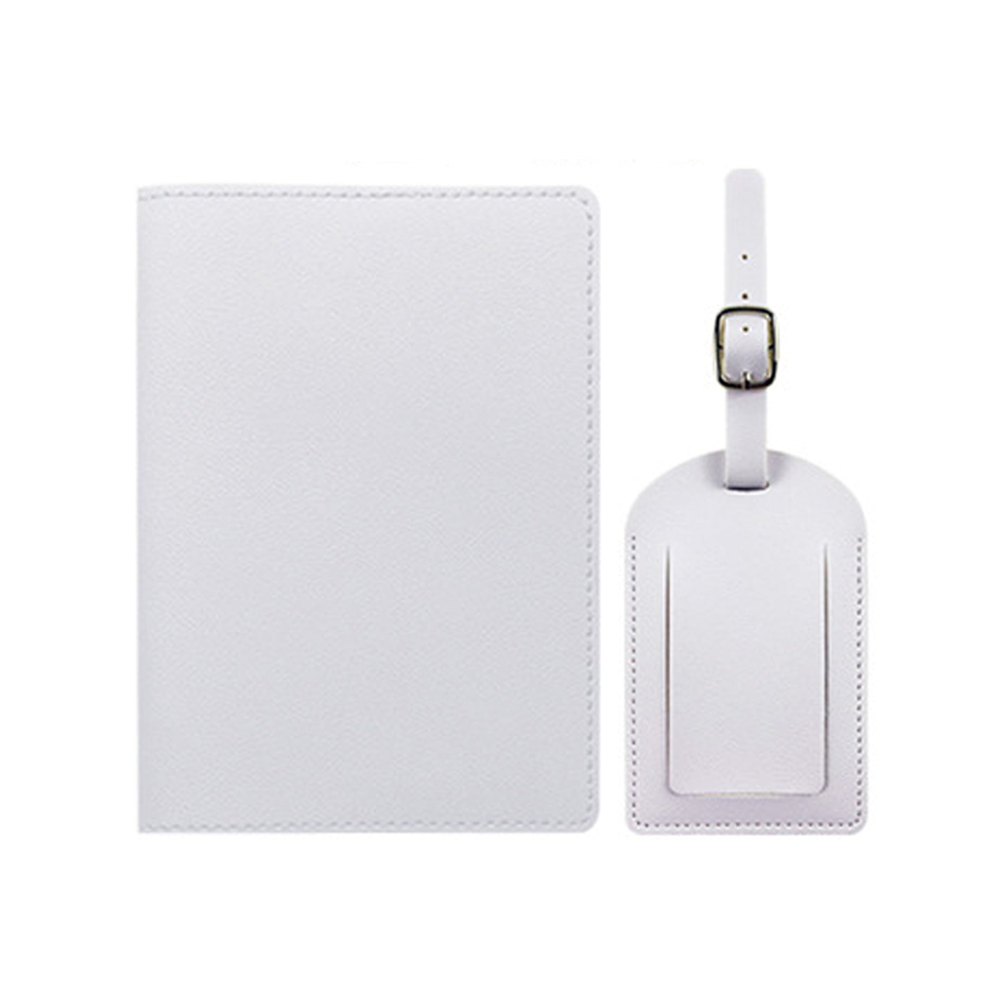 PU Leather Luggage Tag & Passport Cover Set