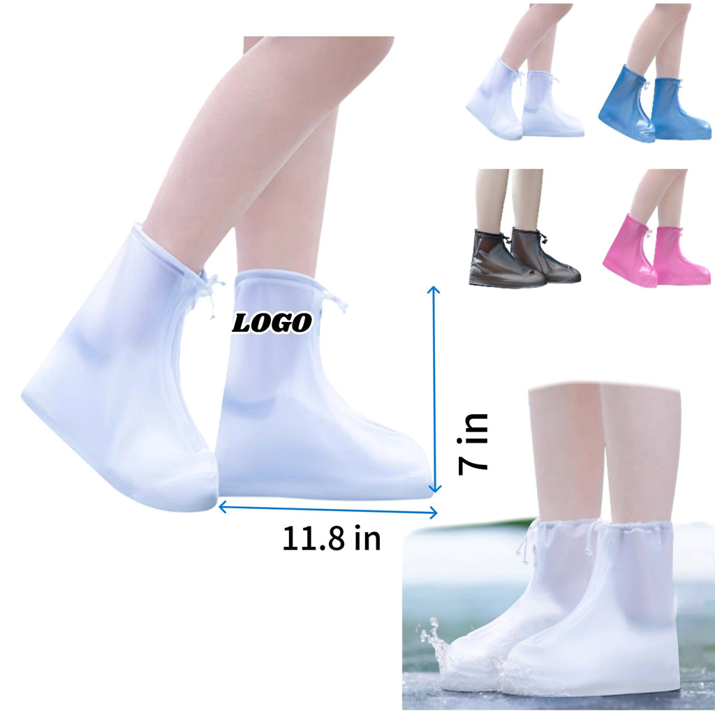 Waterproof Pvc Overshoes Slip Resistant All Sizes