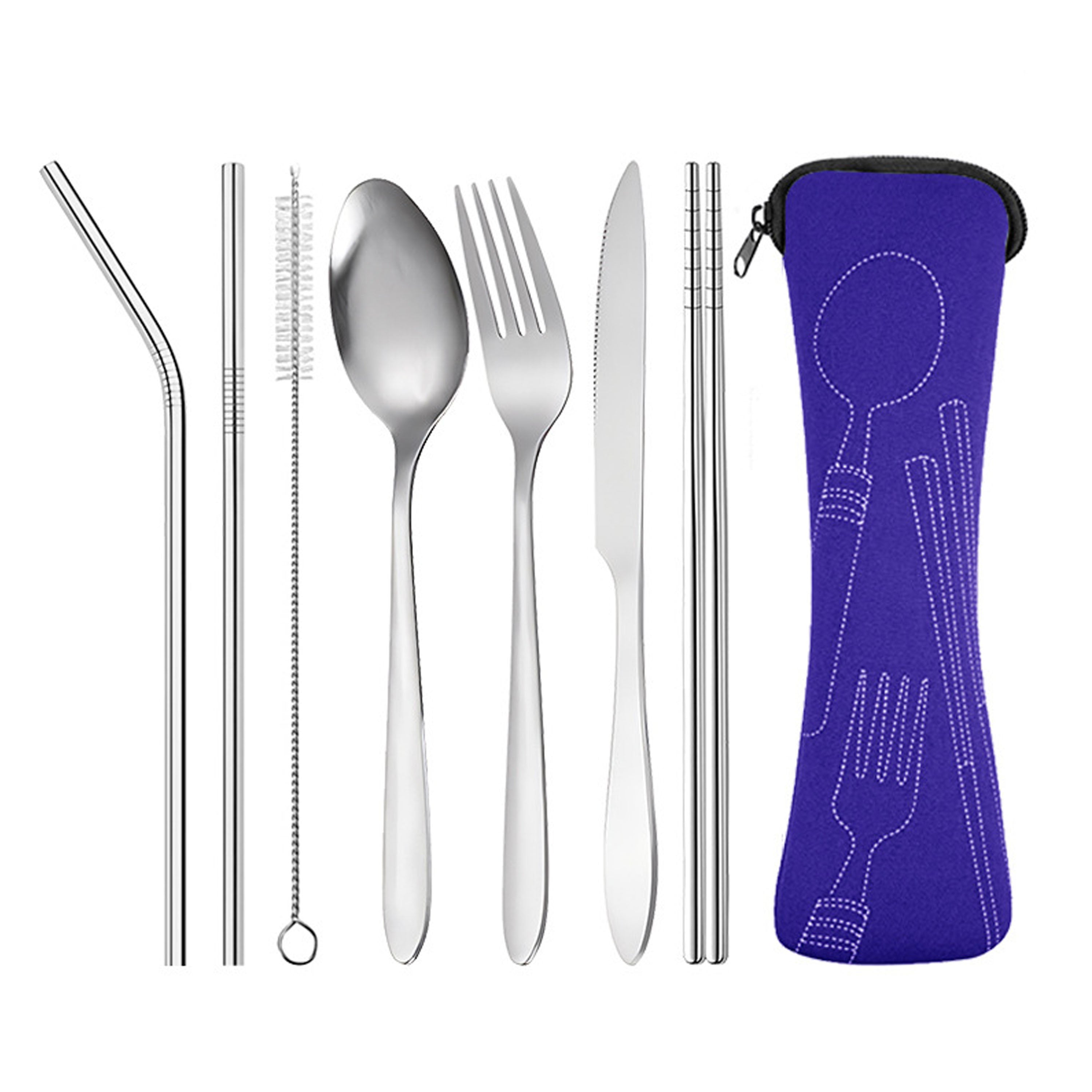 Cutlery Utensils Straws Kit