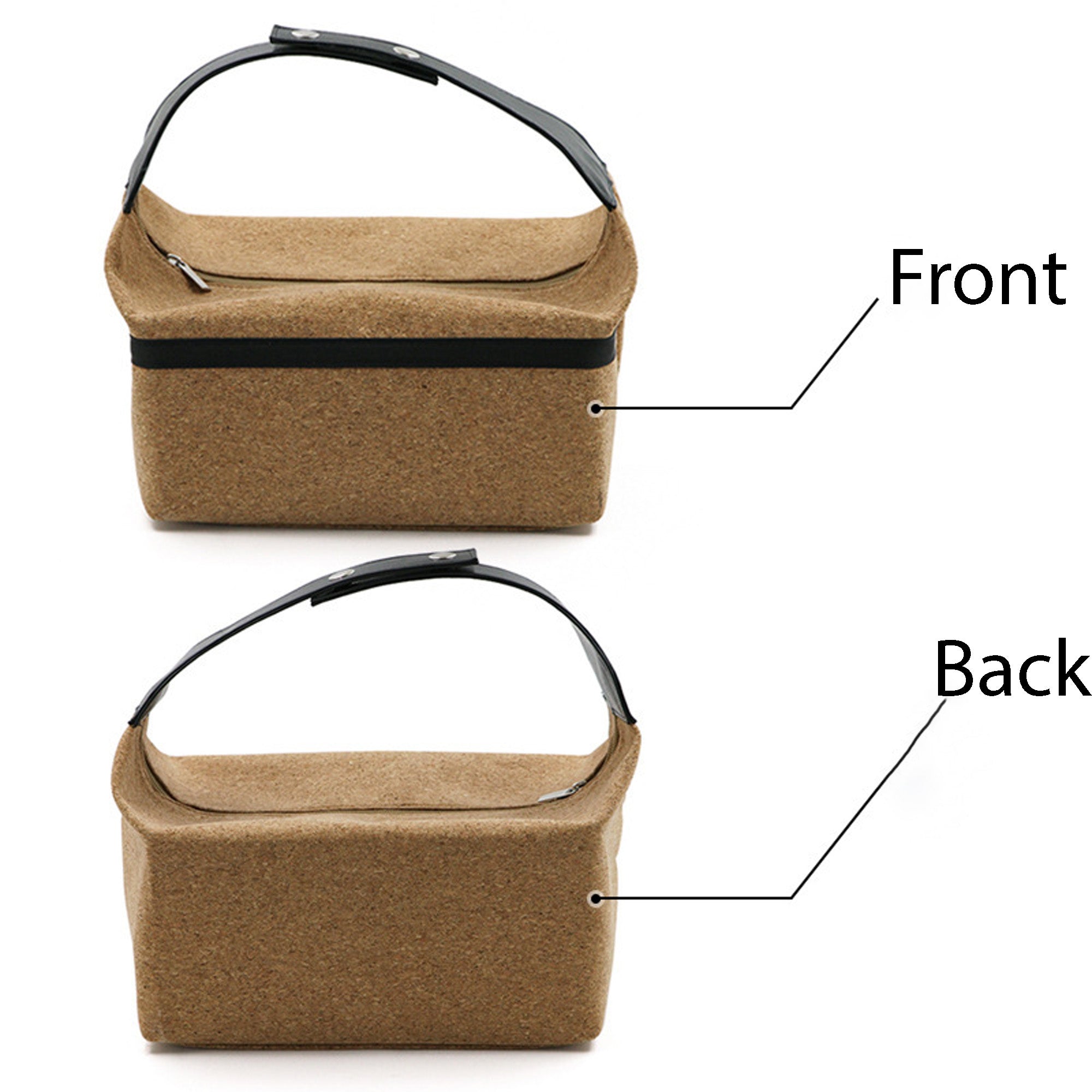 Wood Grain Hand-Held Lunch Bag
