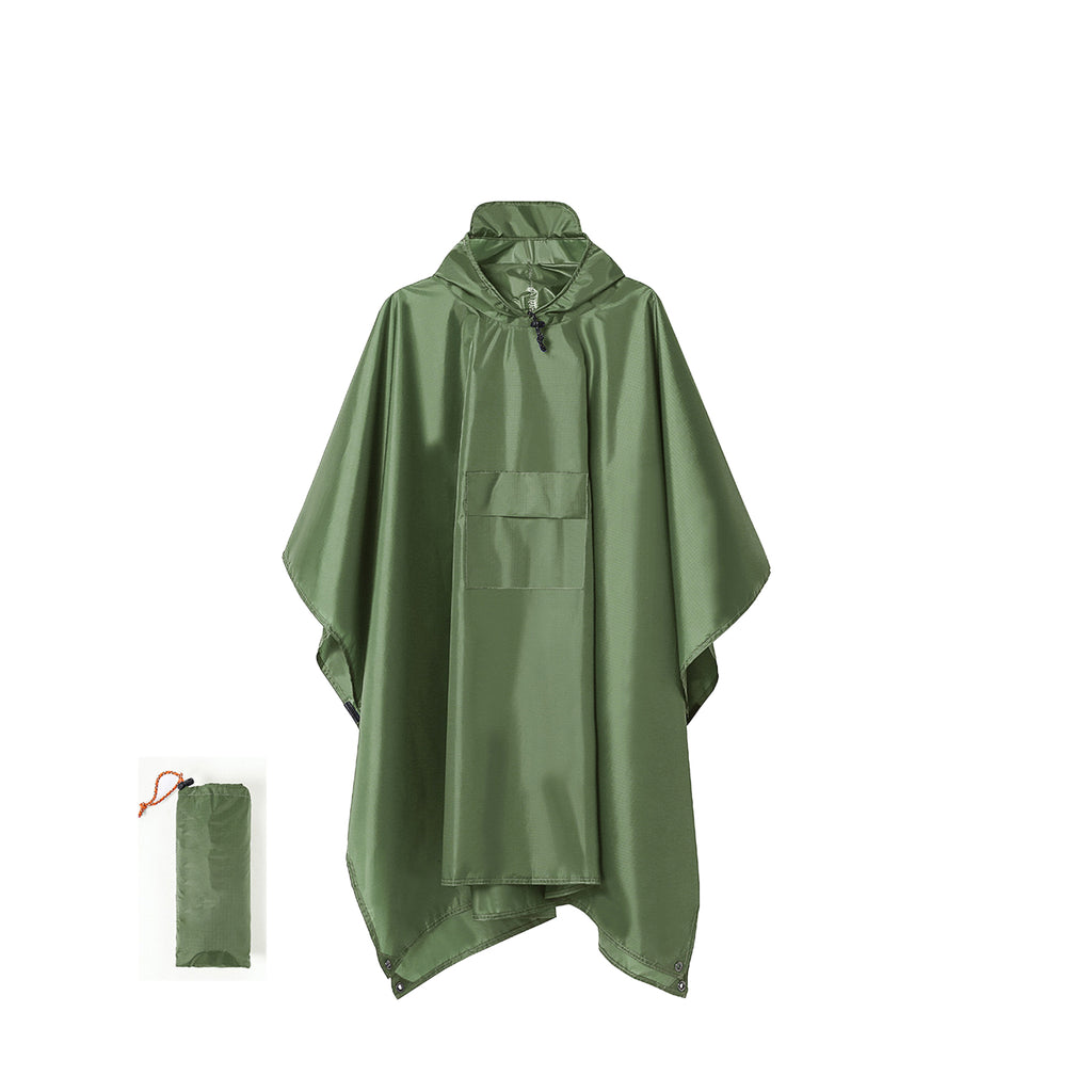 Reusable Peva Raincoat With Hood