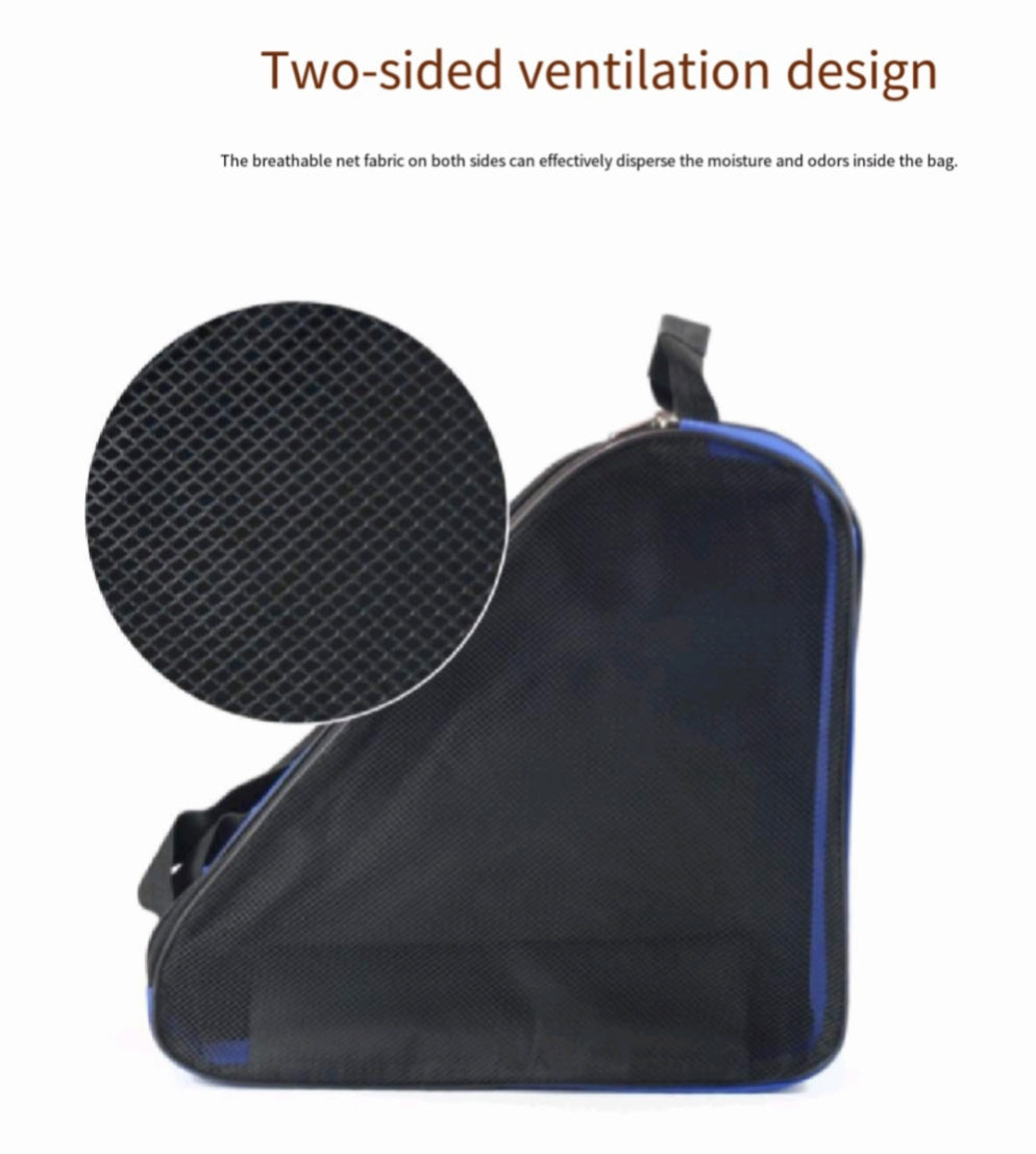 Ventilated Skate Backpack Kids 3-Layer Rollerblade Tote