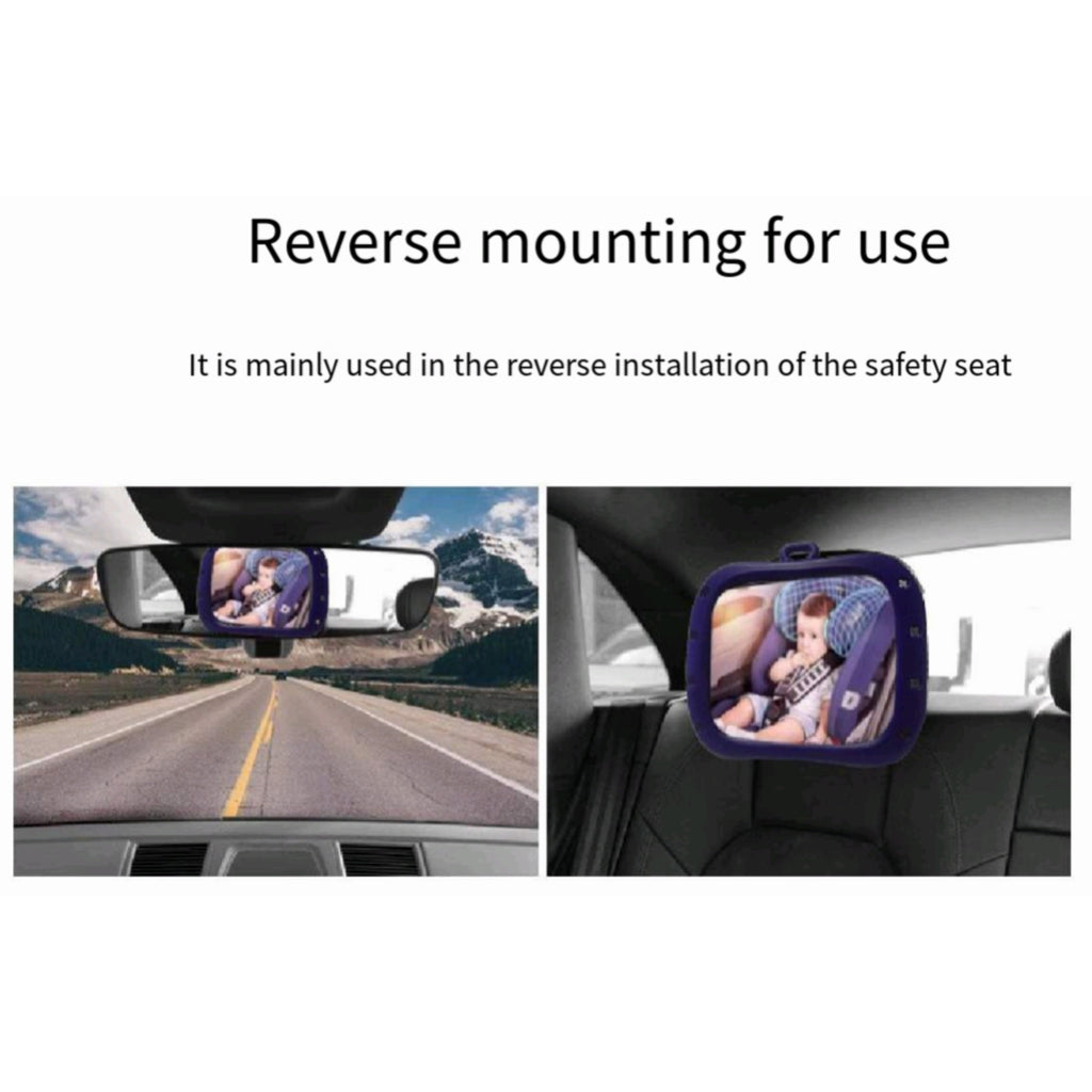 360° Rotatable Wide - Angle Baby Car Seat Observation Mirror