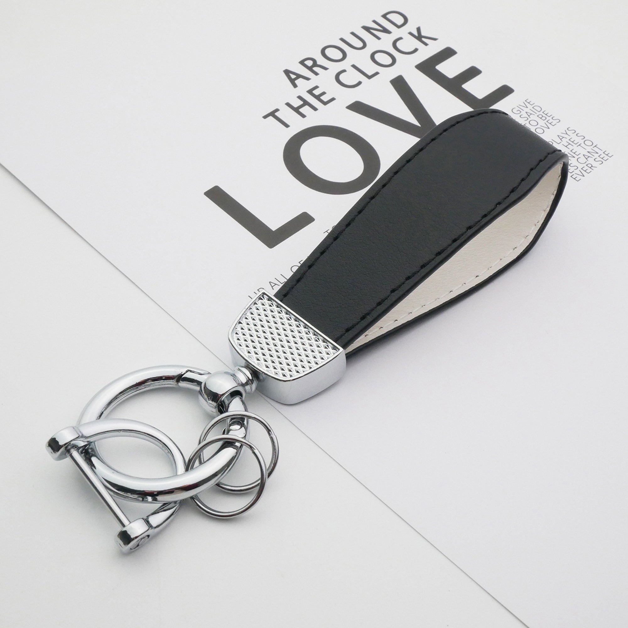 Leather Car Keychain