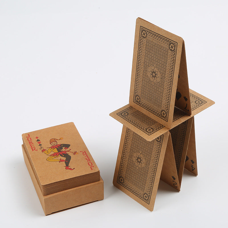Kraft Paper Poker Playing Card