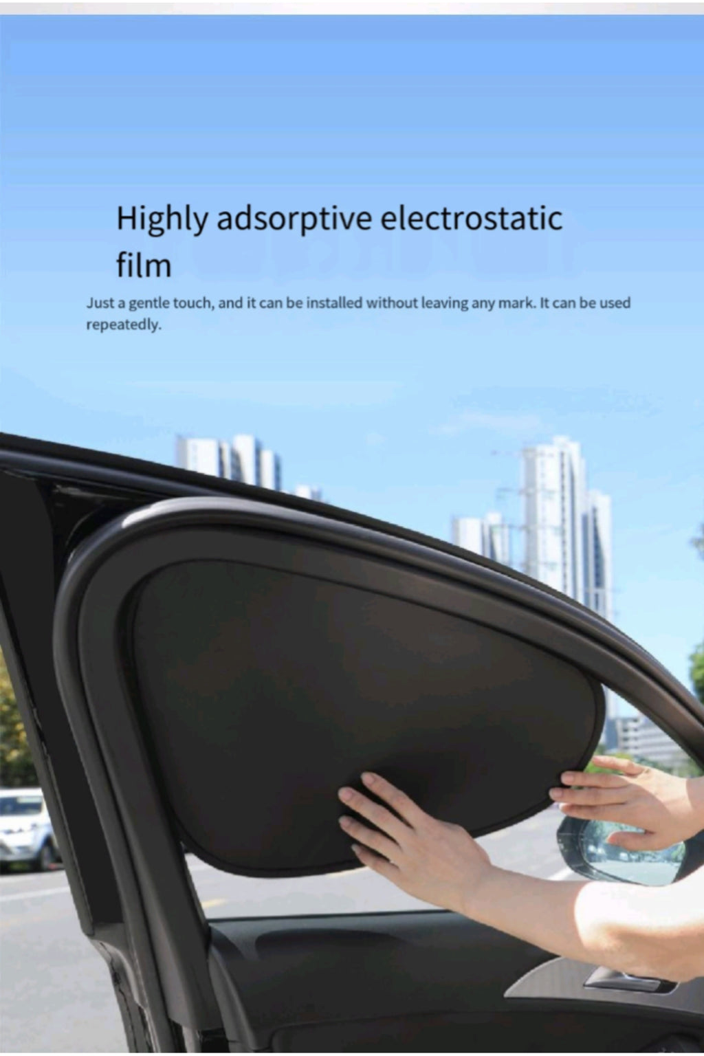 4-Pack Reusable Blackout Sun Shades For Side Windows