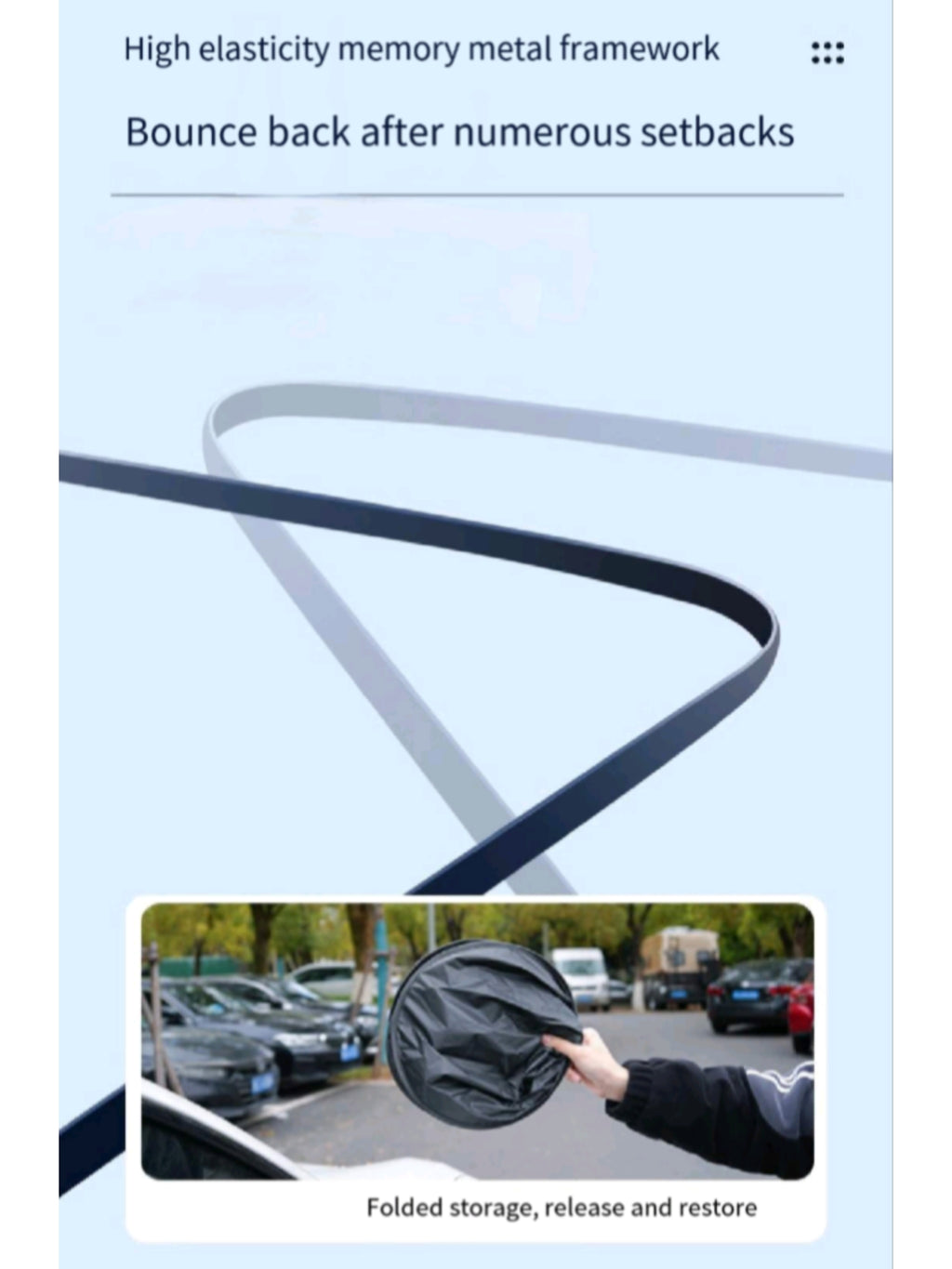 Reflective Rear Sunshade Car Heat Foldable