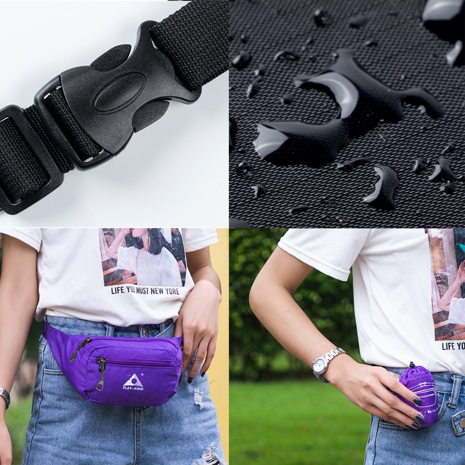 Outdoor Sports Foldable Fanny Pack
