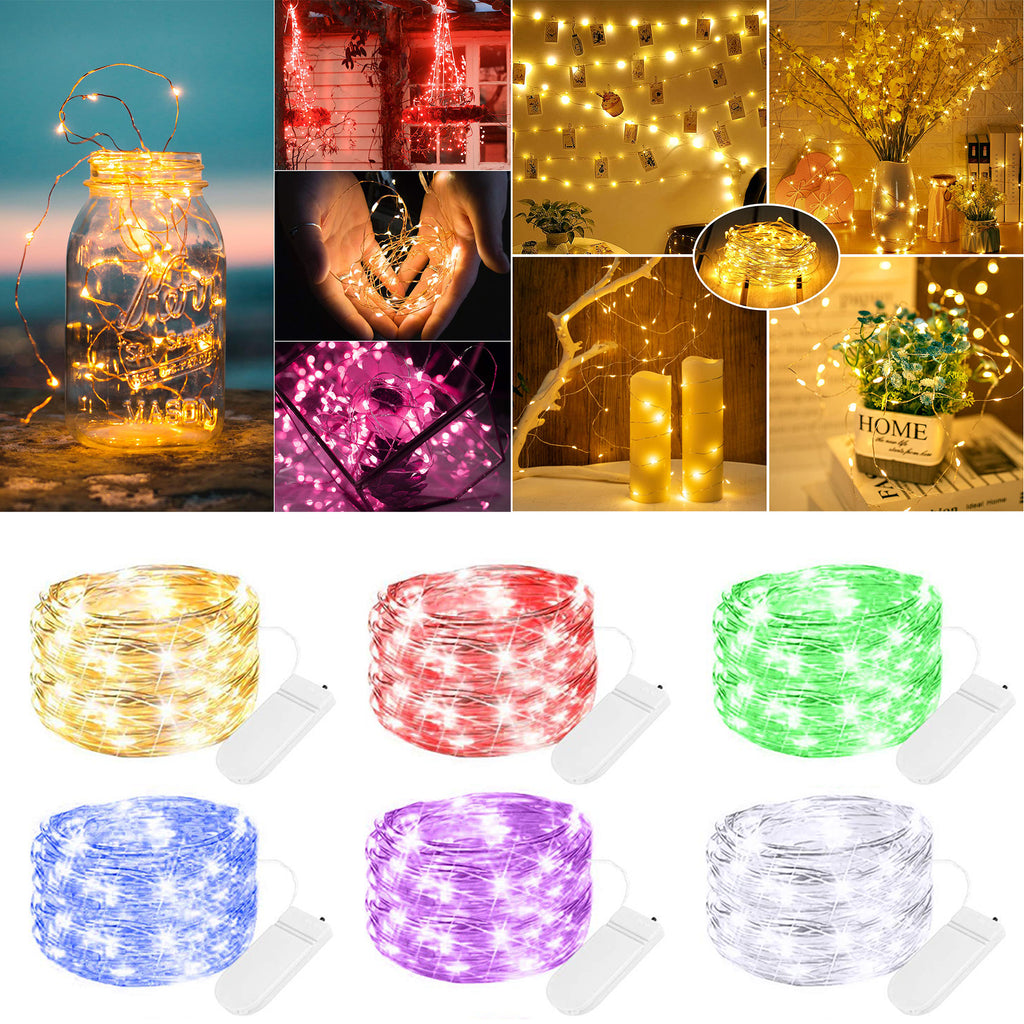 Led Fairy Lights 2Aa Battery Operated String Lights