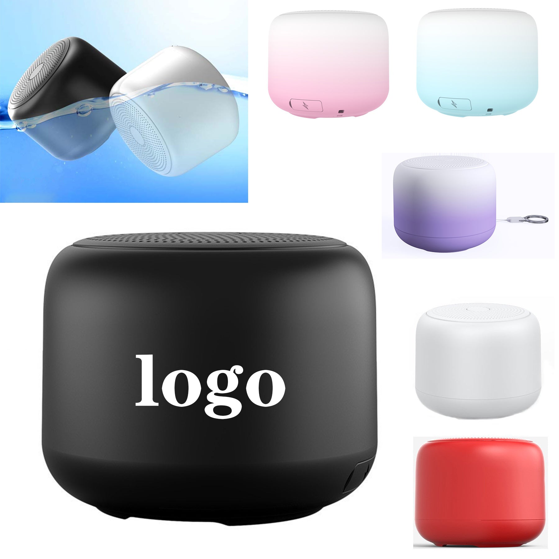 Portable Bluetooth Night Light LED Wireless Speaker