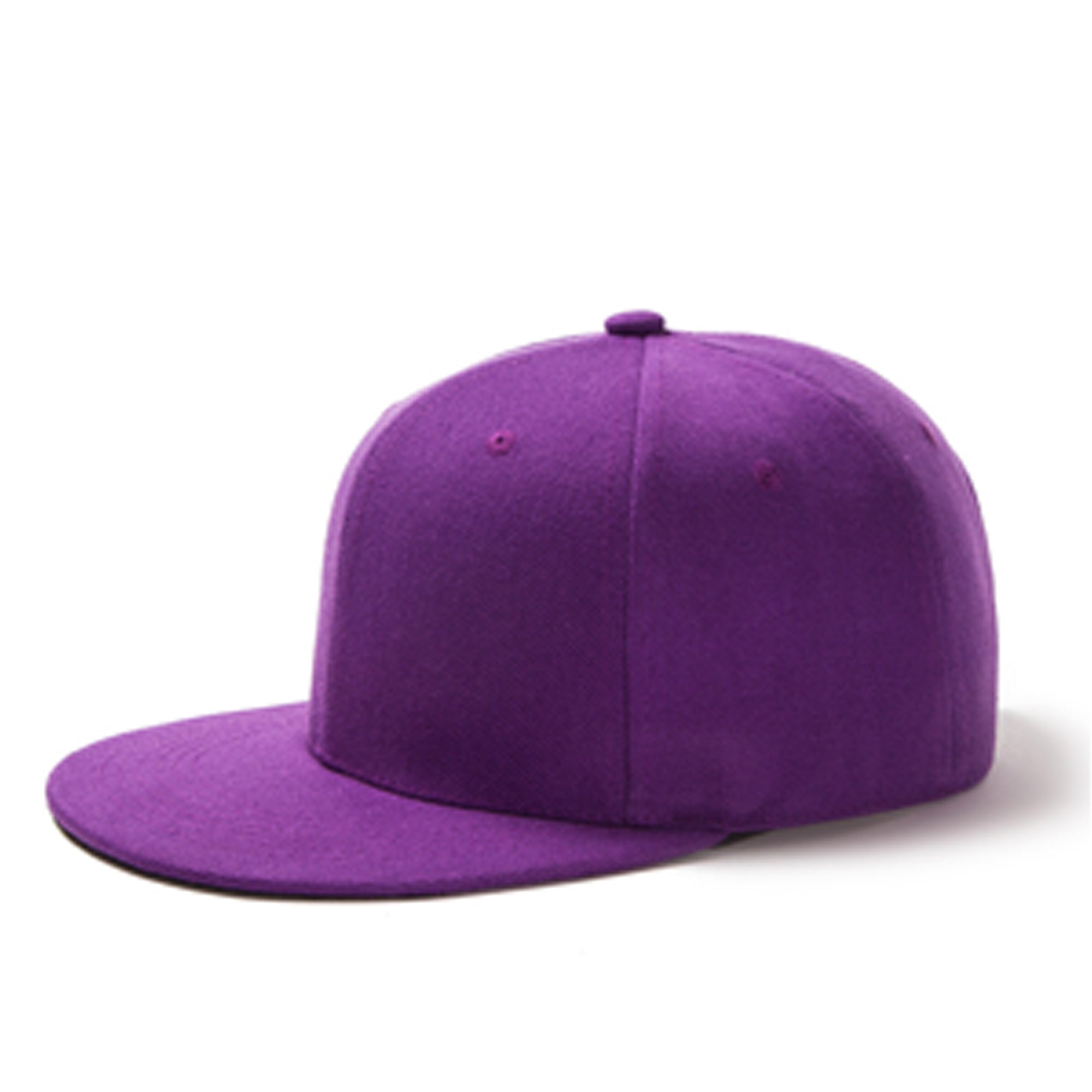 Adjustable Plain Sports Flat-Brim Hat