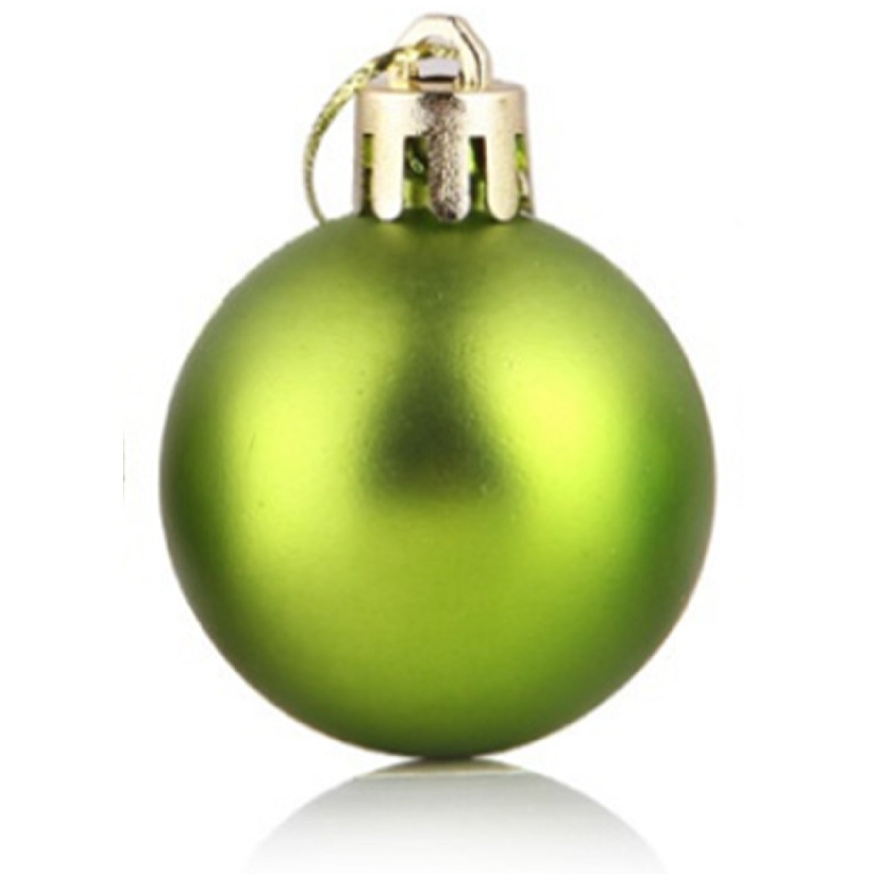 Plastic Colorful Hanging Matte Plating Christmas Balls