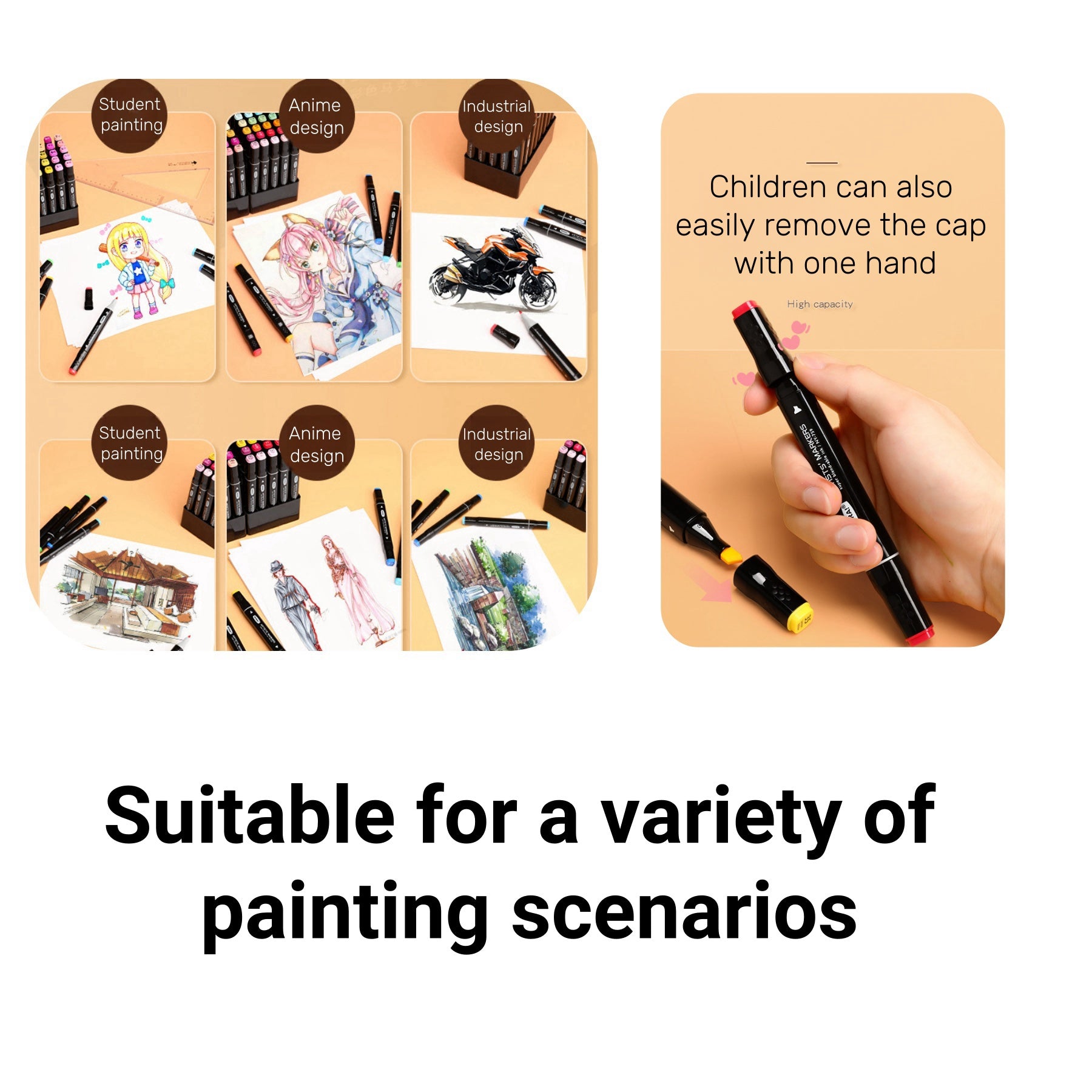 Oil - Based Marker Pen Painting Set