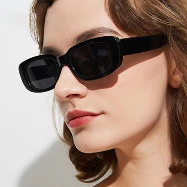 Retro Rectangle Sun Glasses