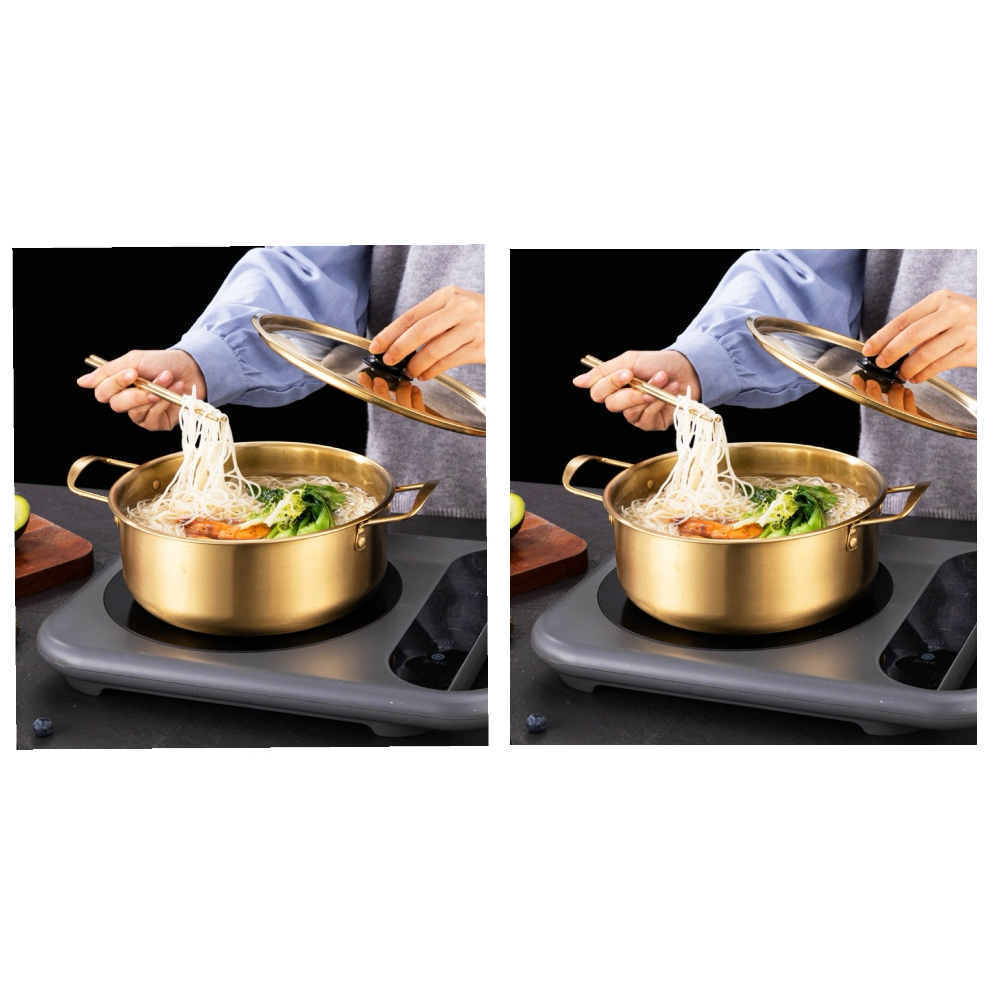Korean-style Stainless Steel Ramenpot