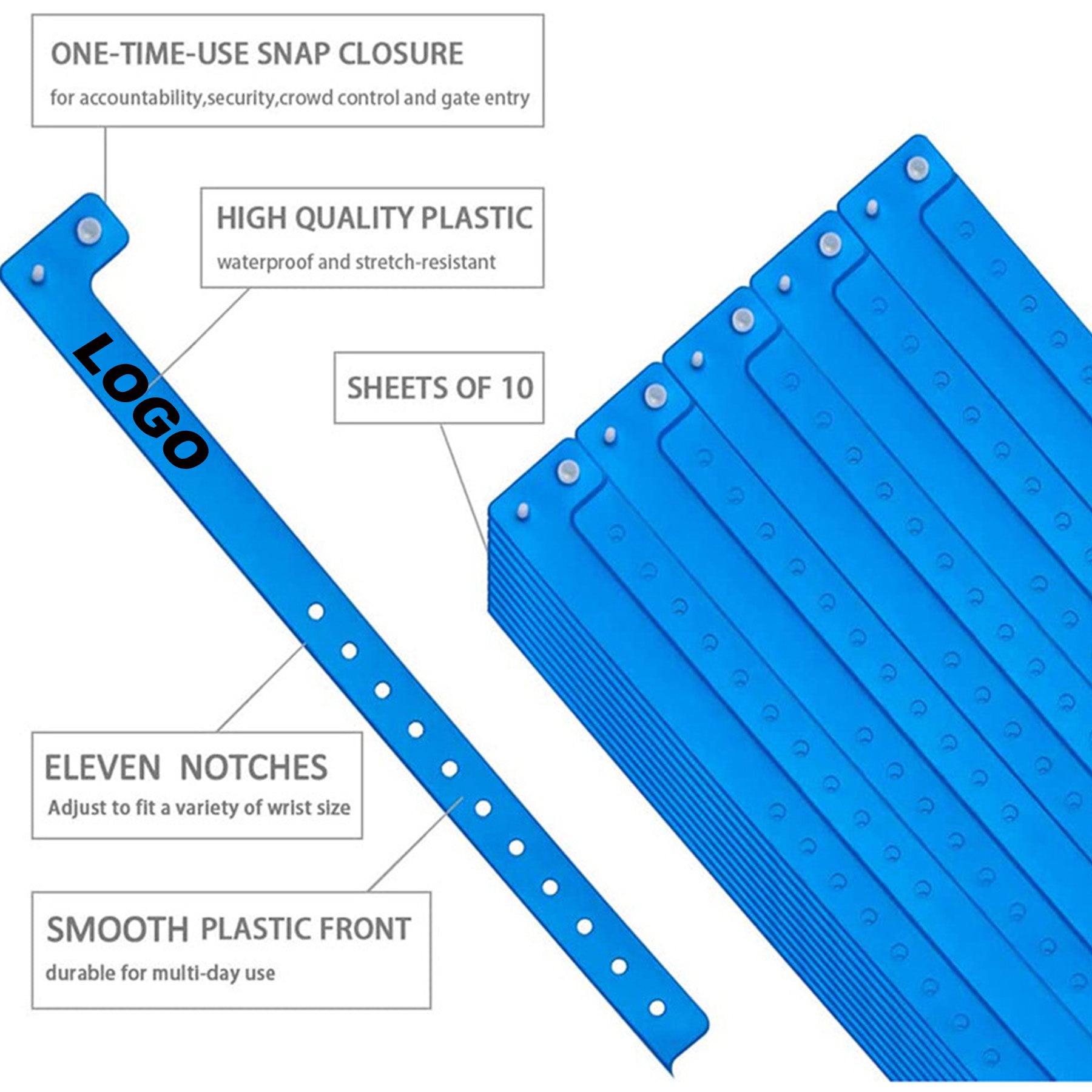Disposable Event Ticket Wristband