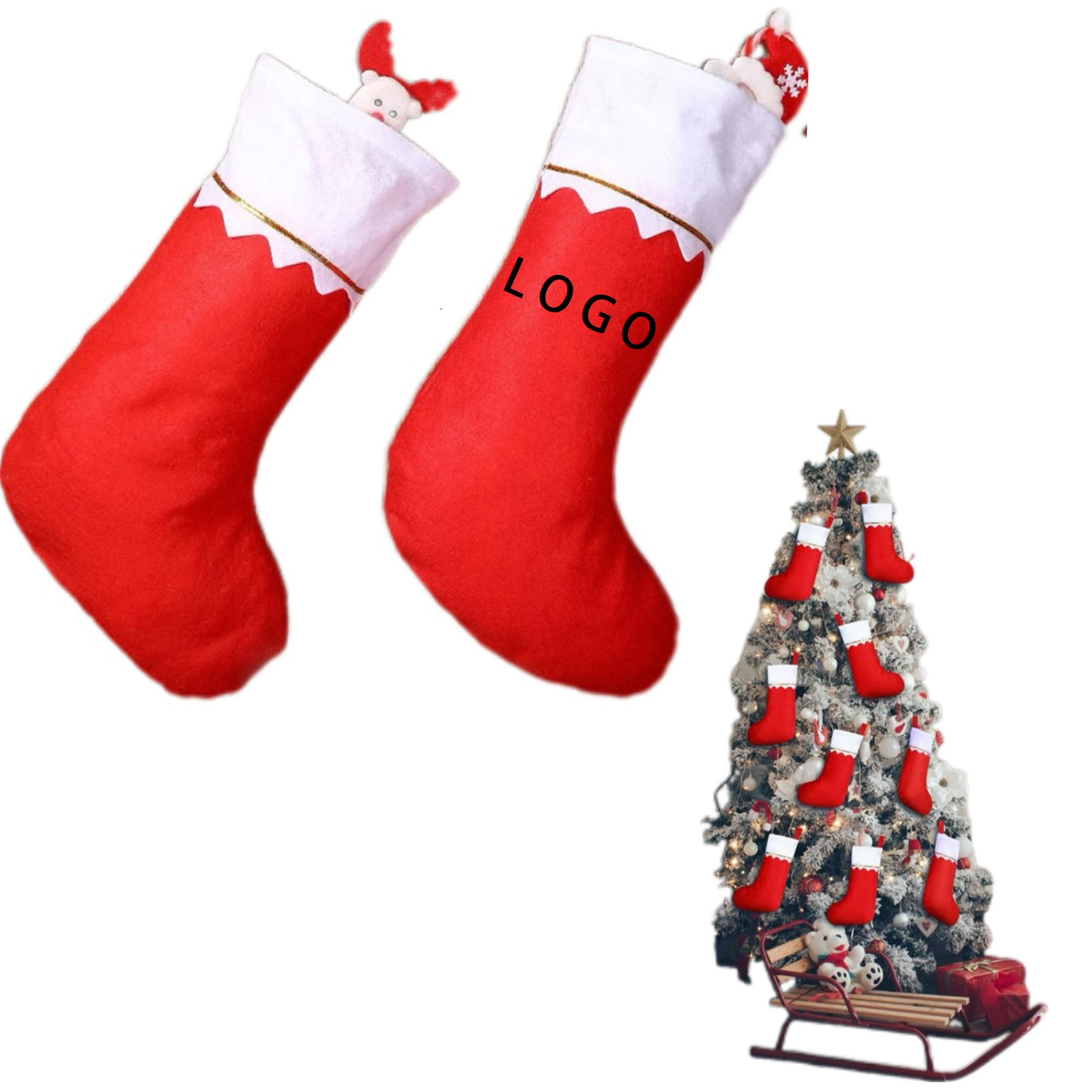 Christmas Stocking - Festive Holiday Decor For Gifts