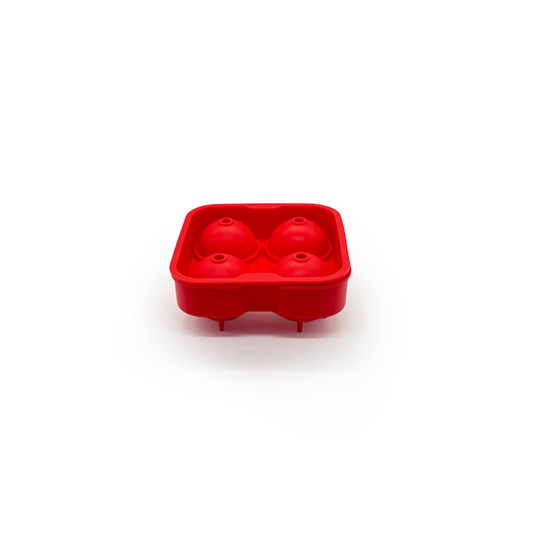 4 Grid Round Silicone Ice Crate With Funnel Ice Box Mould
