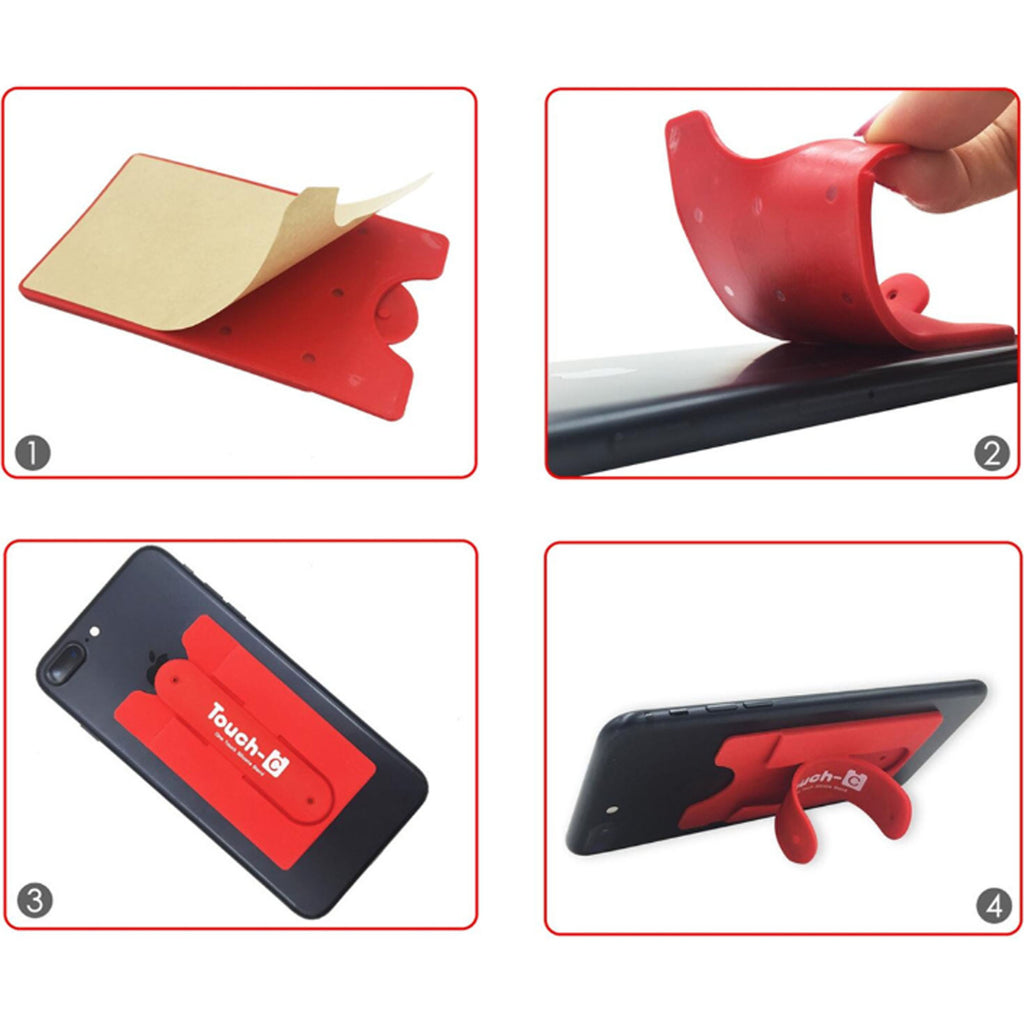 Silicone Phone Back - Sticker Card Holder & Stand