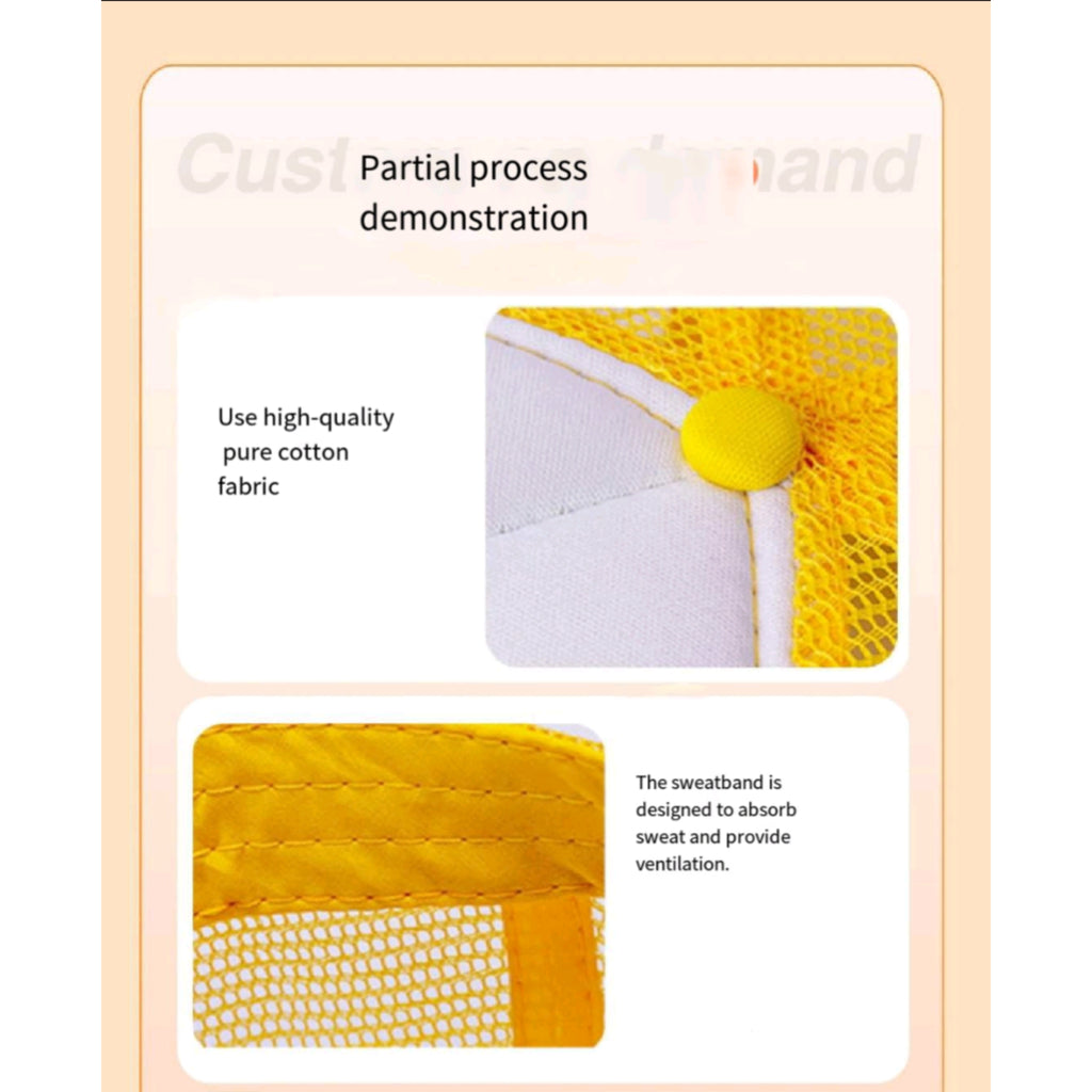 Summer Children's Sun Shielding Mesh Cap