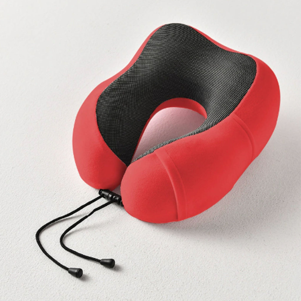 Memory Foam U-Neck Pillow, Ergonomic Travel Neck Support