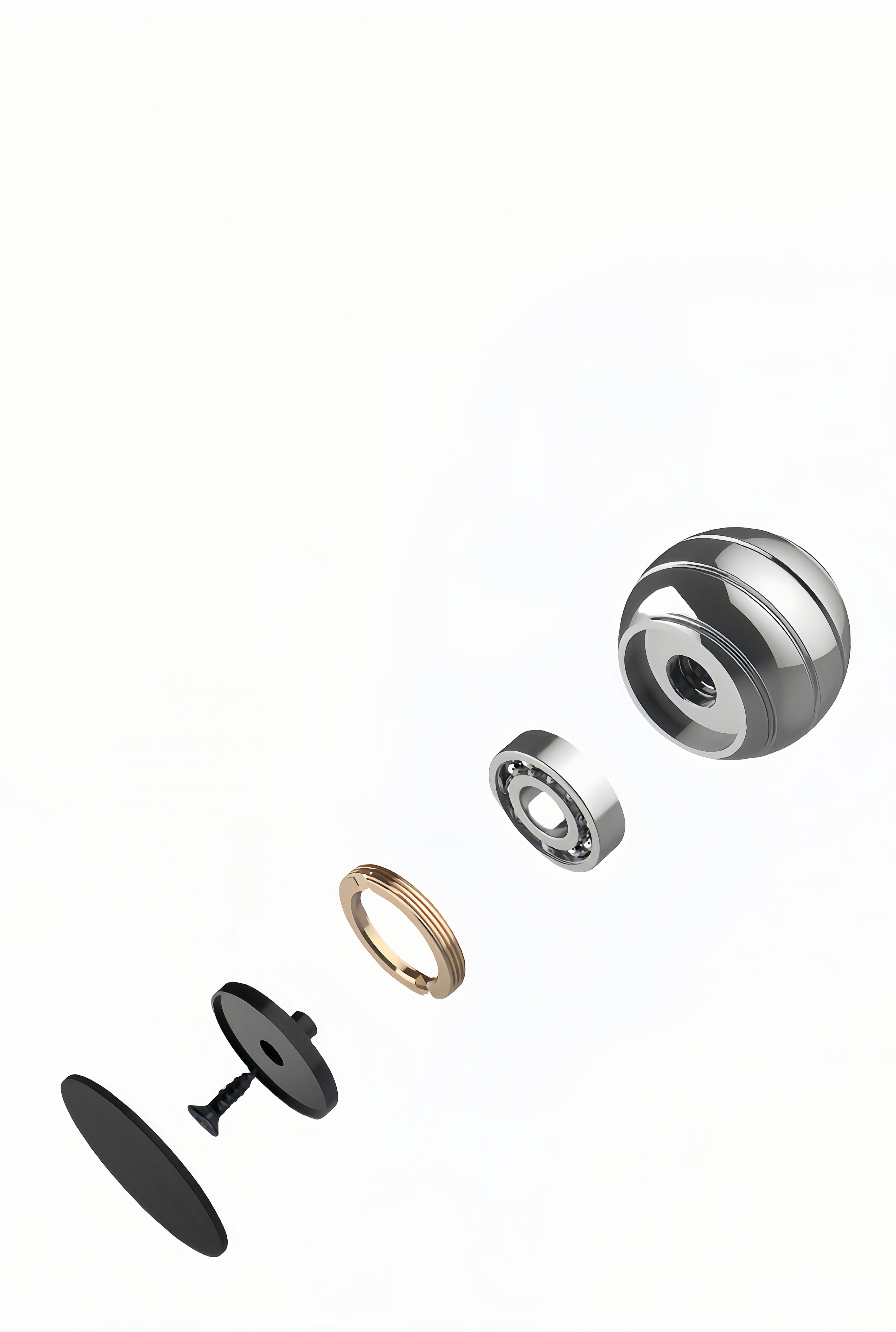 The Groove Of The Alloy Spherical Fidget Spinner Helps With Stress Relief.
