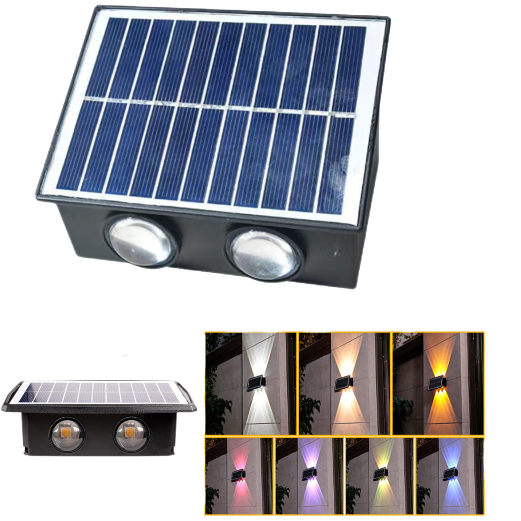 Solar Powered Courtyard Wall Lights