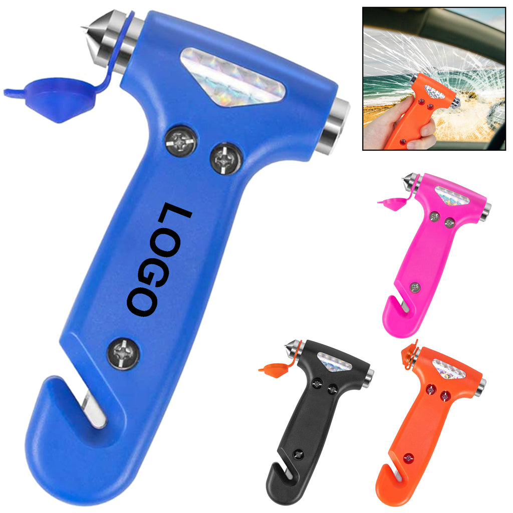 2-In-1 Window Breaker Seat Belt Cutter Safety Hammer