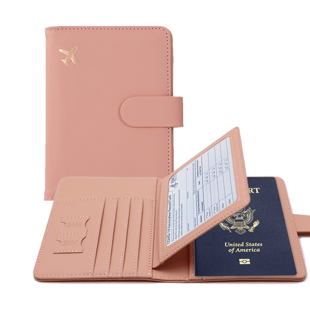 Magnetic Passport Holder Closed Shielded Travel Wallet