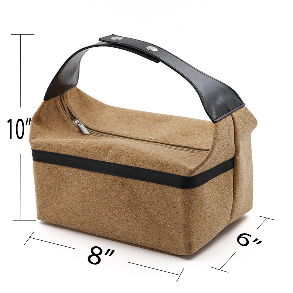 Wood Grain Hand-Held Lunch Bag