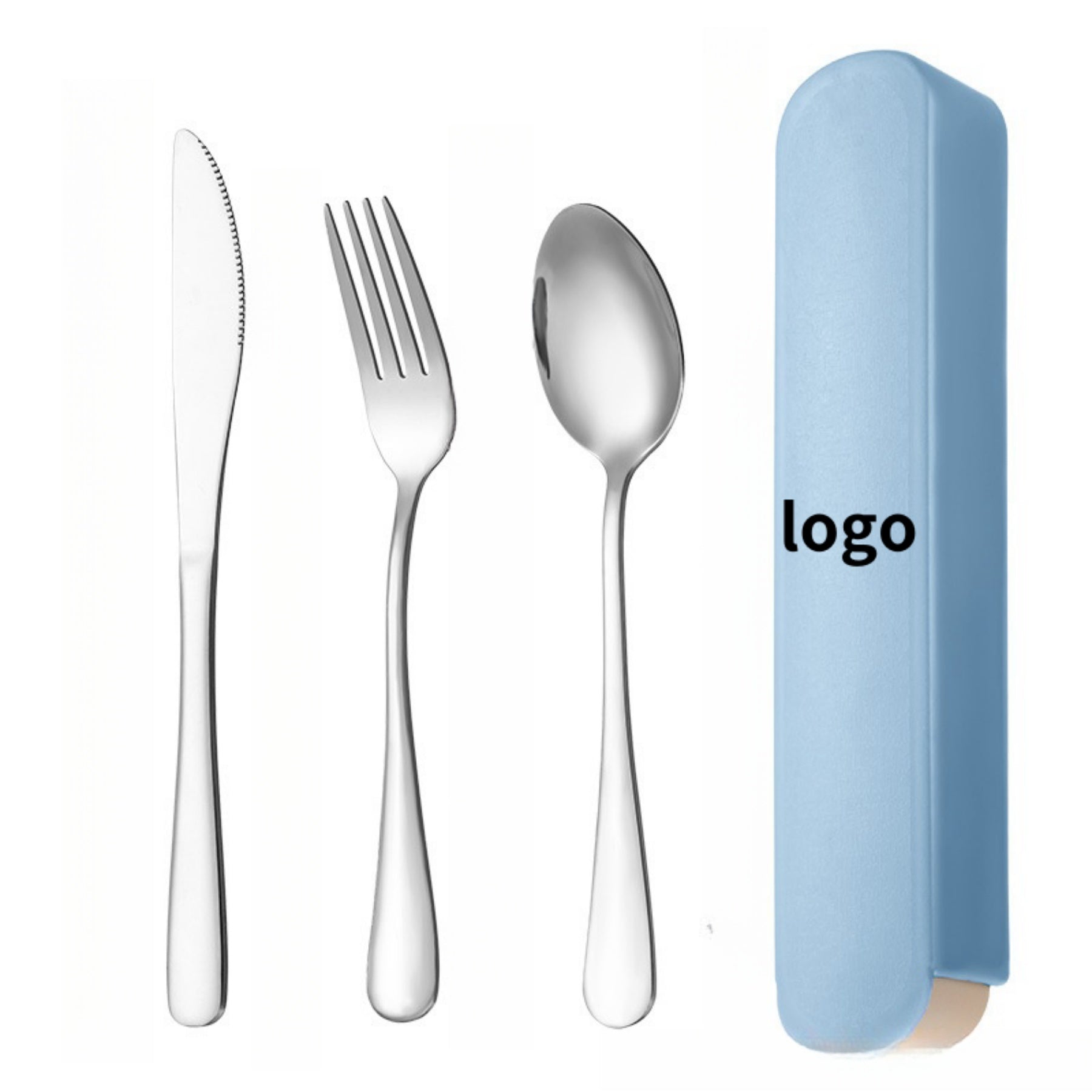 3-in-1 Portable Stainless Steel Tableware Set