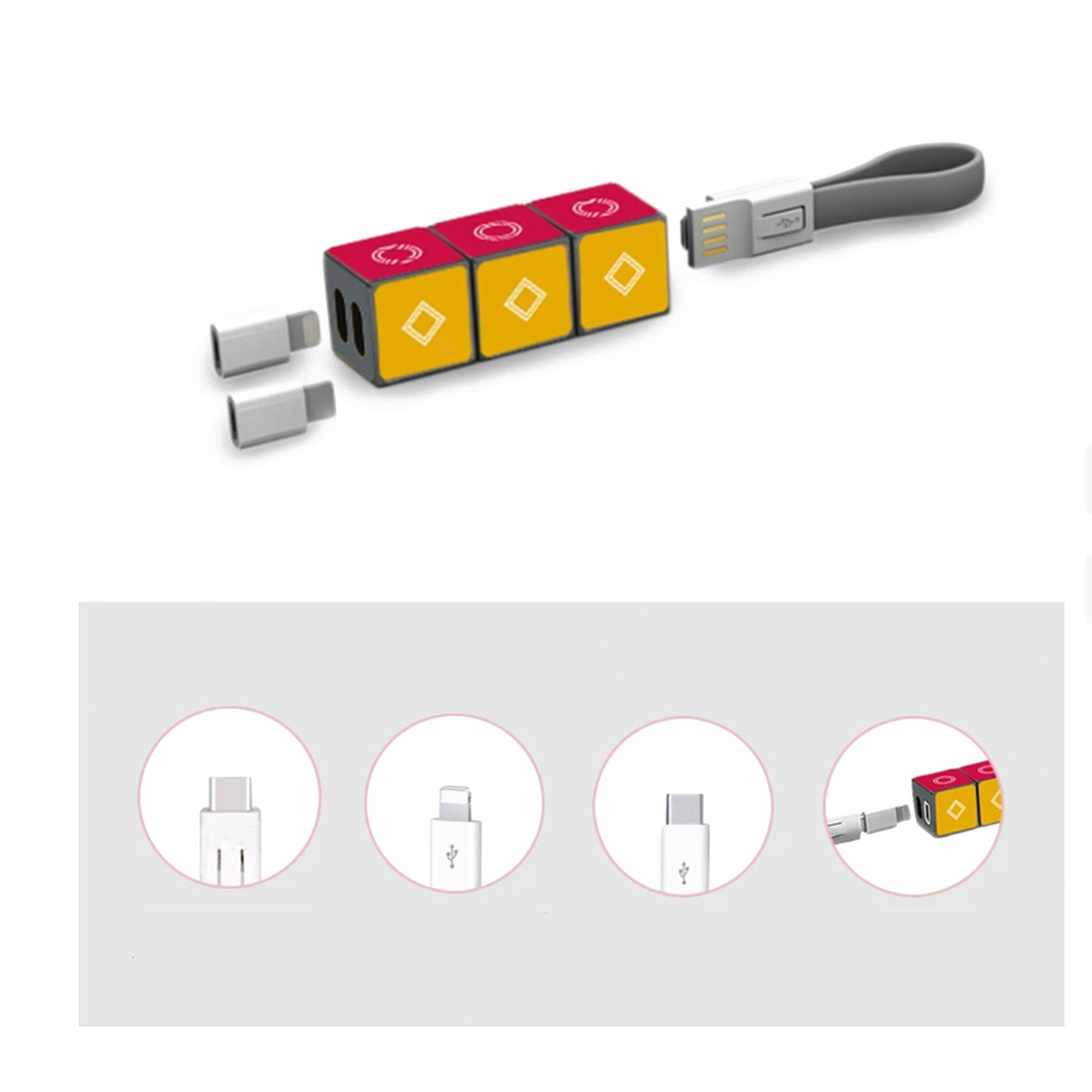 Keychain 3-In-1 Charging Cable