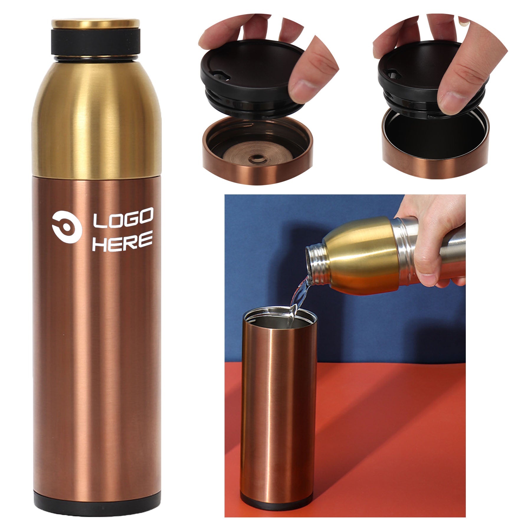 20 Oz Double Layer Stainless Steel Insulated Bottle