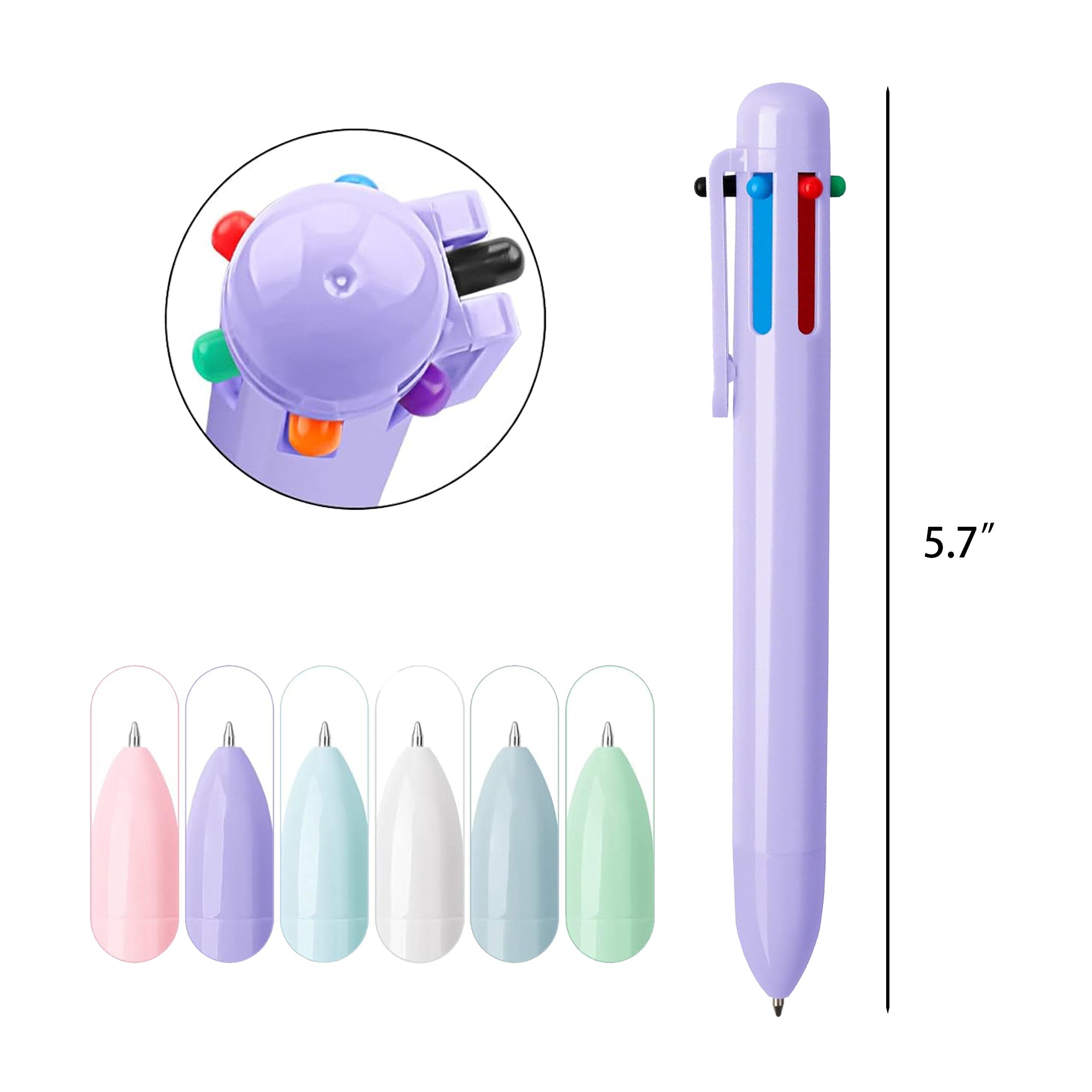 6-in-1 Multicolor Ballpoint Pen